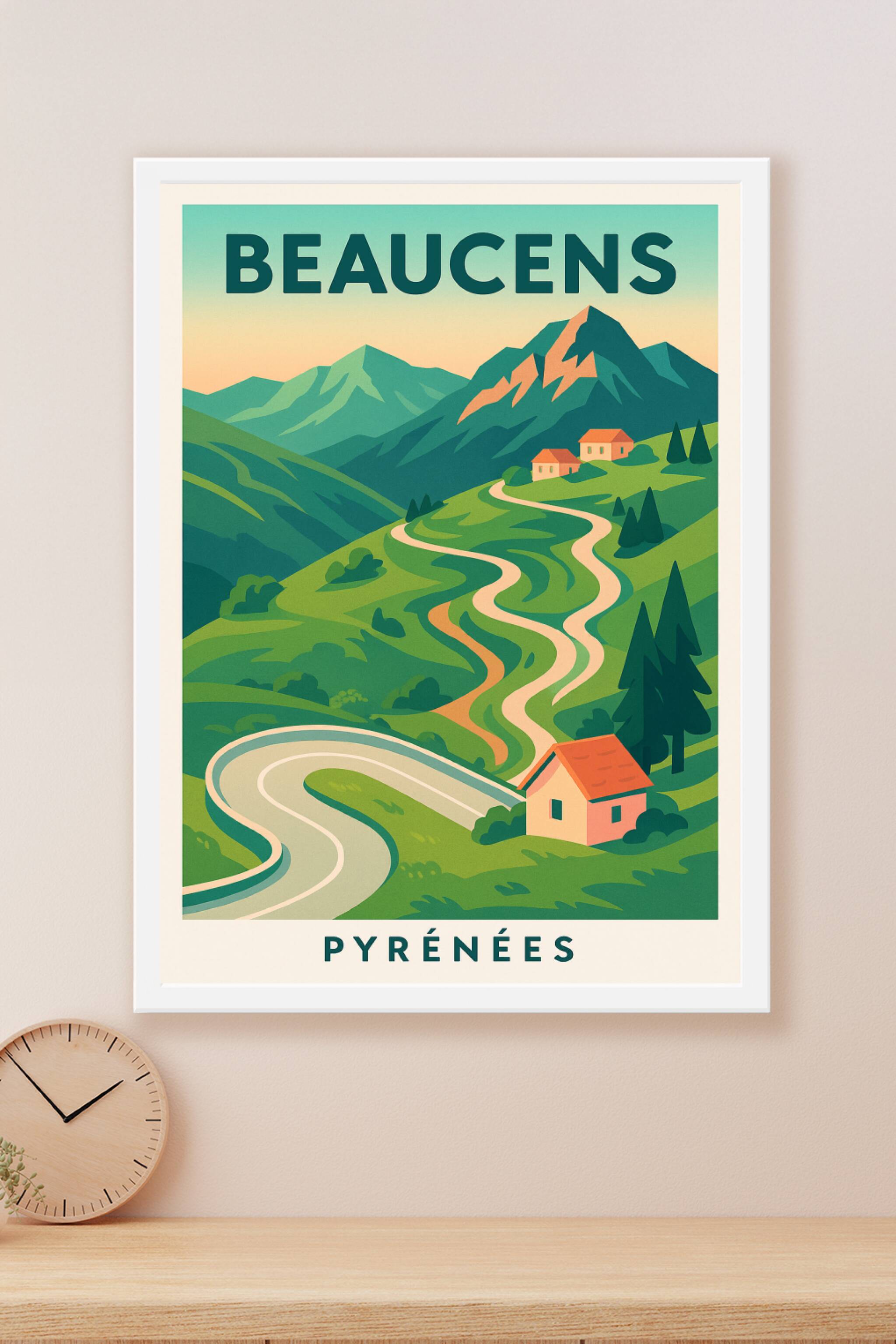 Affiche Beaucens — Voyage au cœur des Pyrénées · poster d'art de Beaucens