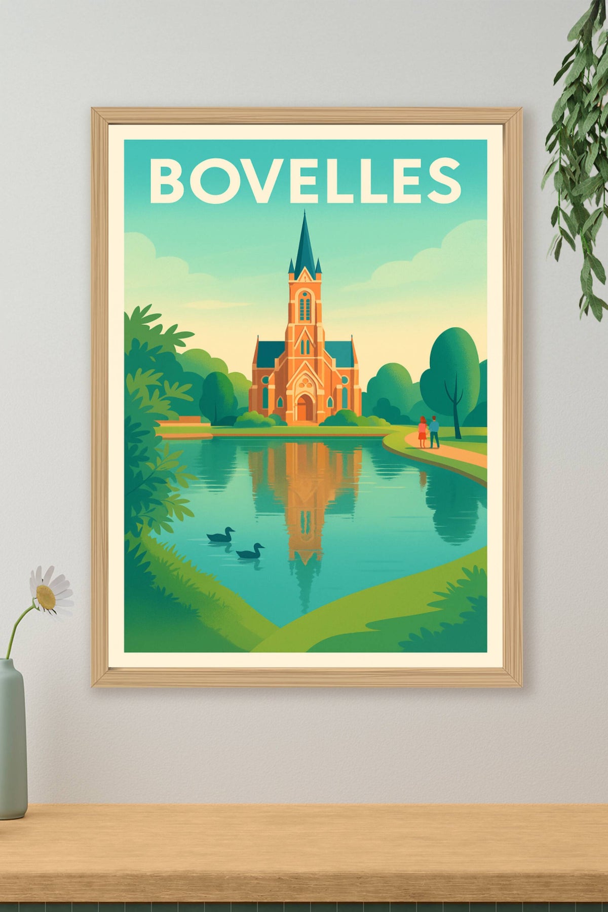 Affiche Bovelles — Un havre de paix champêtre · poster d'art de Bovelles