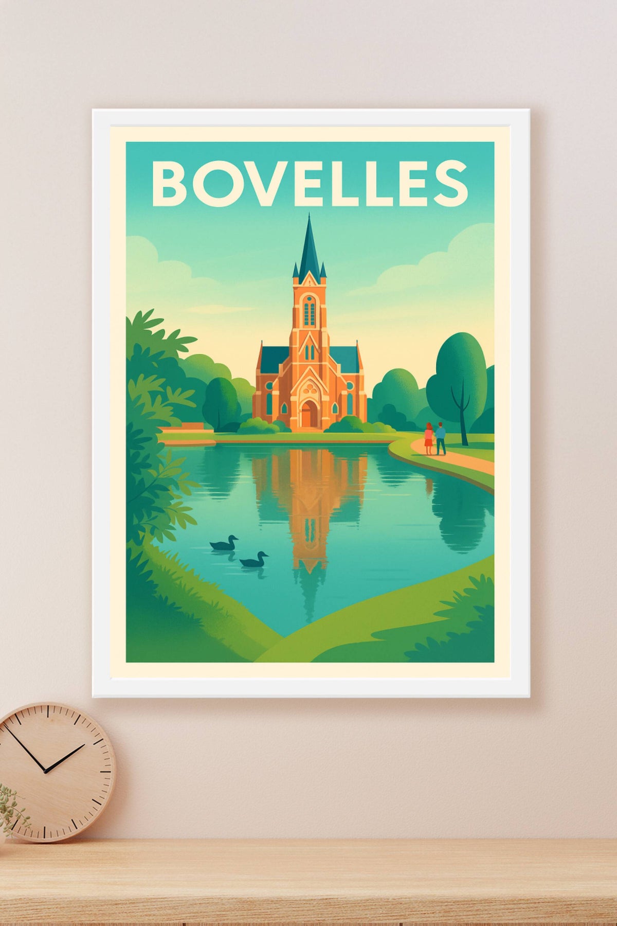 Affiche Bovelles — Un havre de paix champêtre · poster d'art de Bovelles