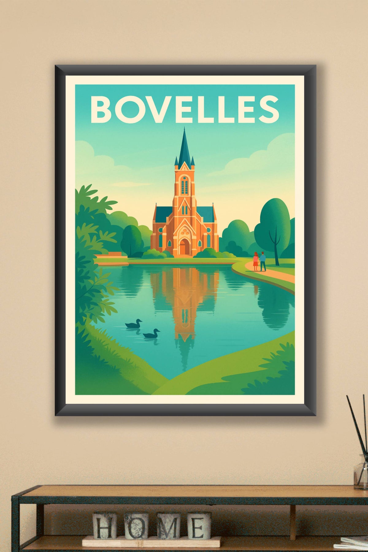 Affiche Bovelles — Un havre de paix champêtre · poster d'art de Bovelles