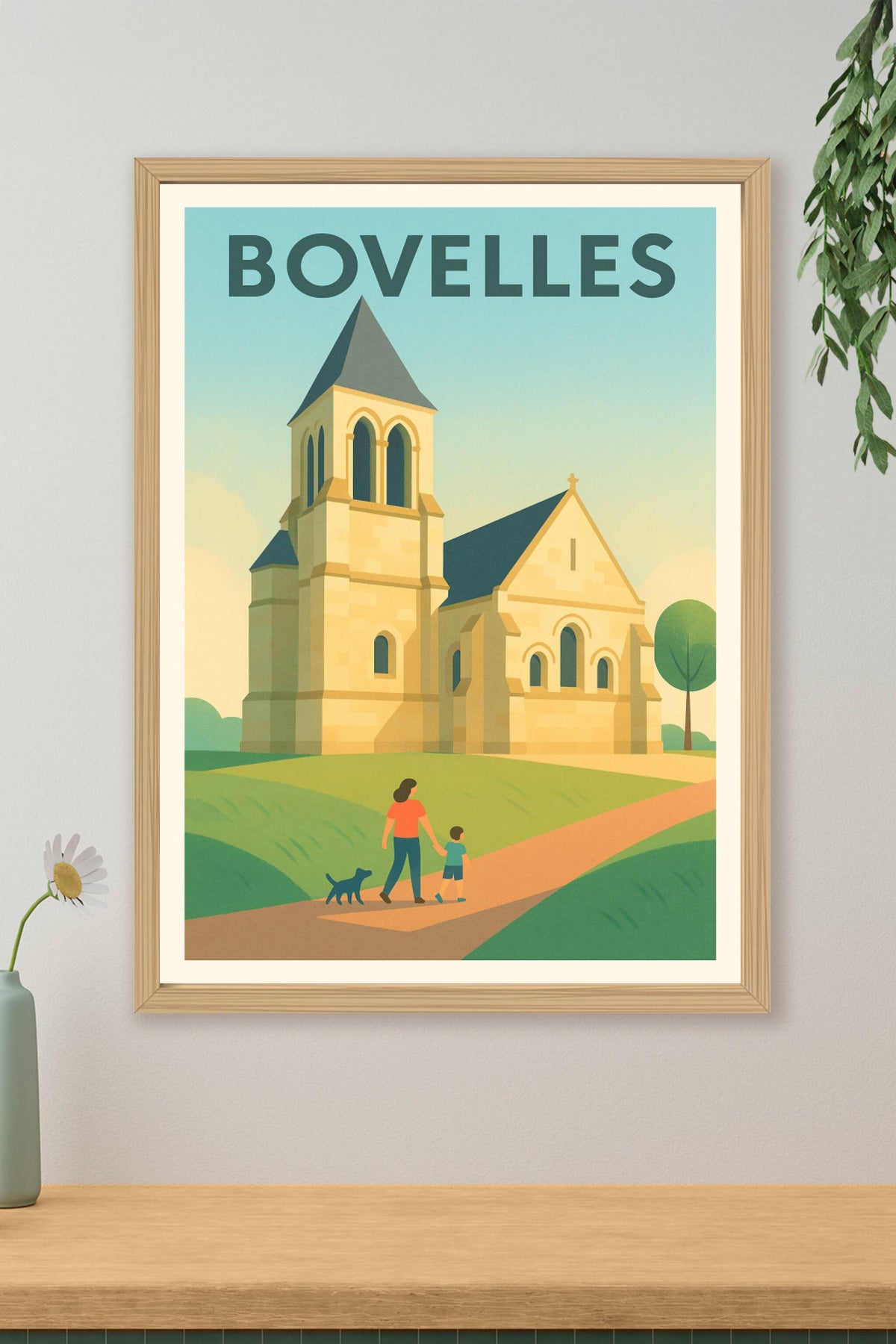 Affiche Bovelles — Charme et sérénité en campagne · poster d'art de Bovelles