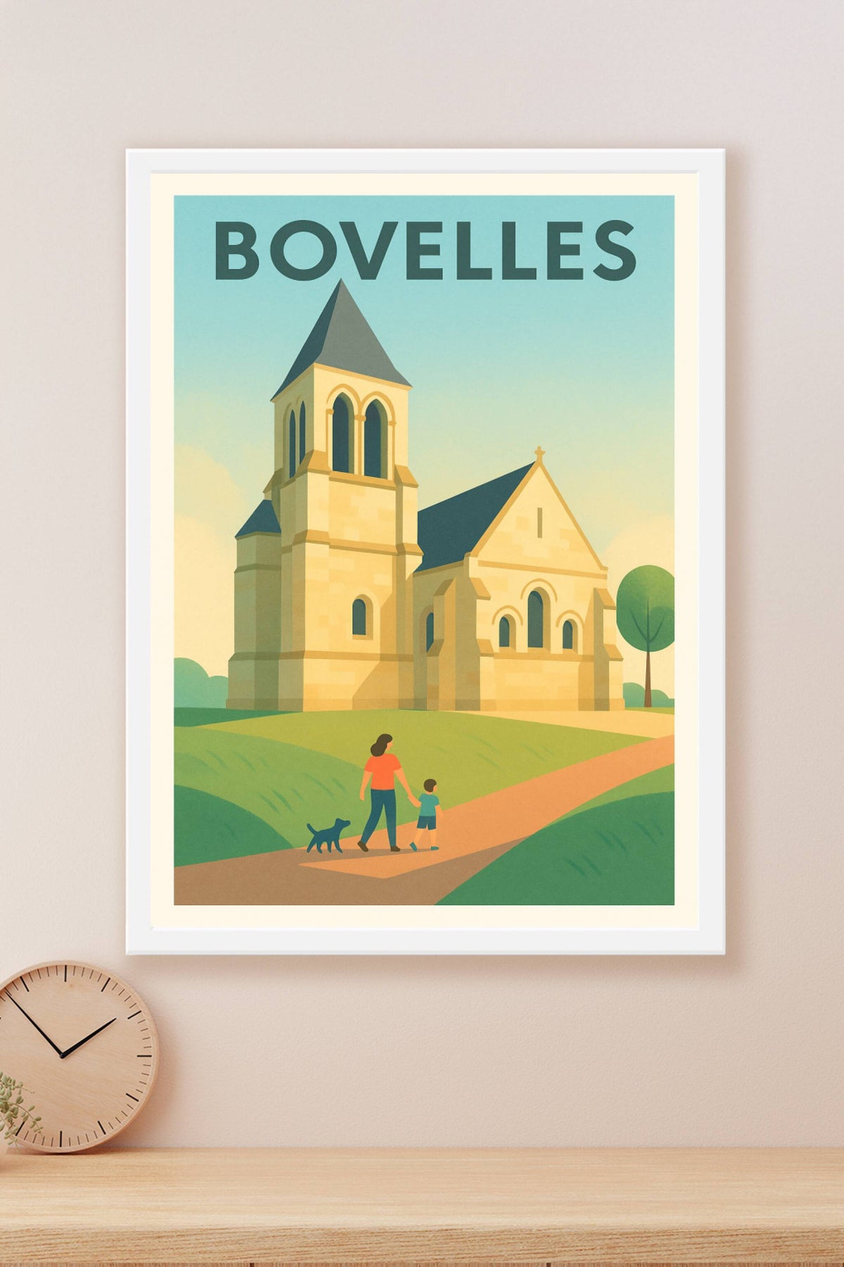 Affiche Bovelles — Charme et sérénité en campagne · poster d'art de Bovelles