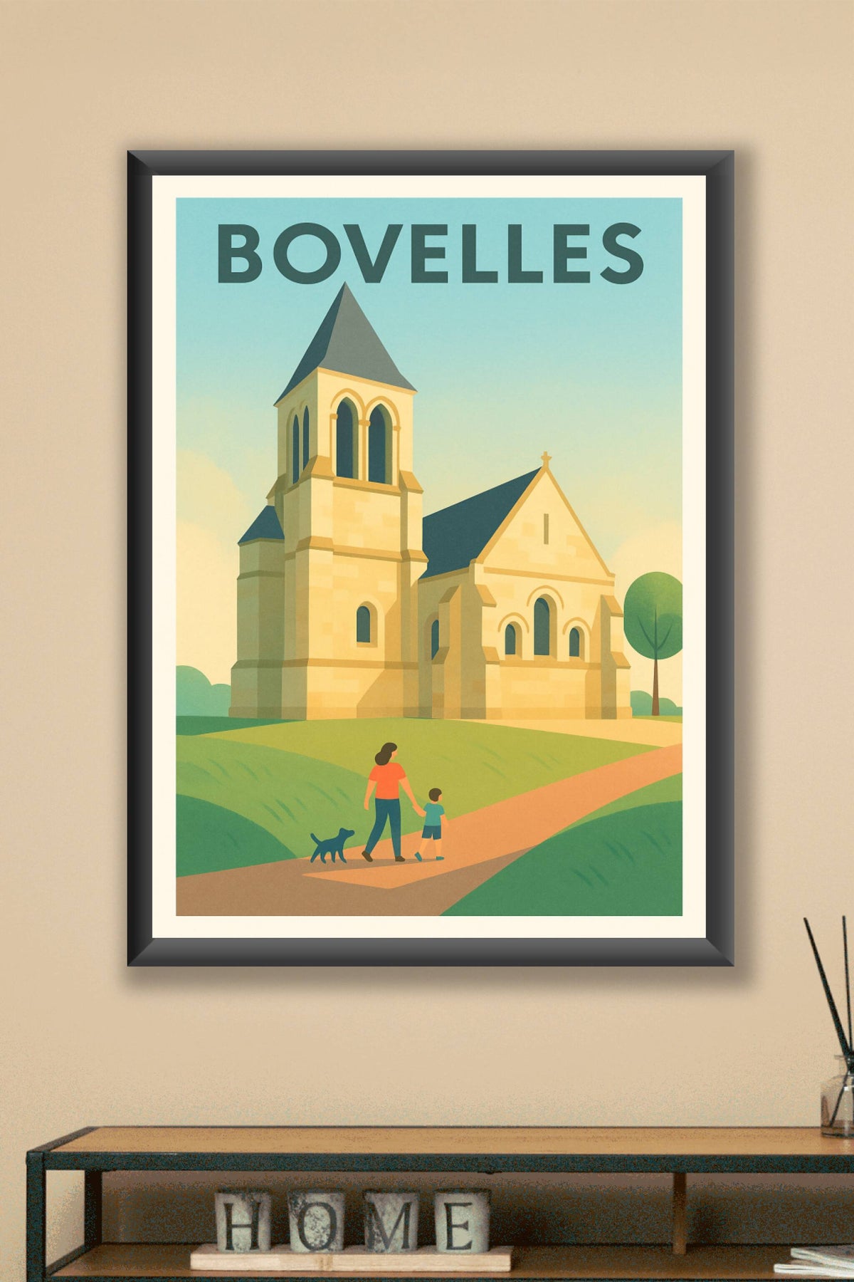 Affiche Bovelles — Charme et sérénité en campagne · poster d'art de Bovelles