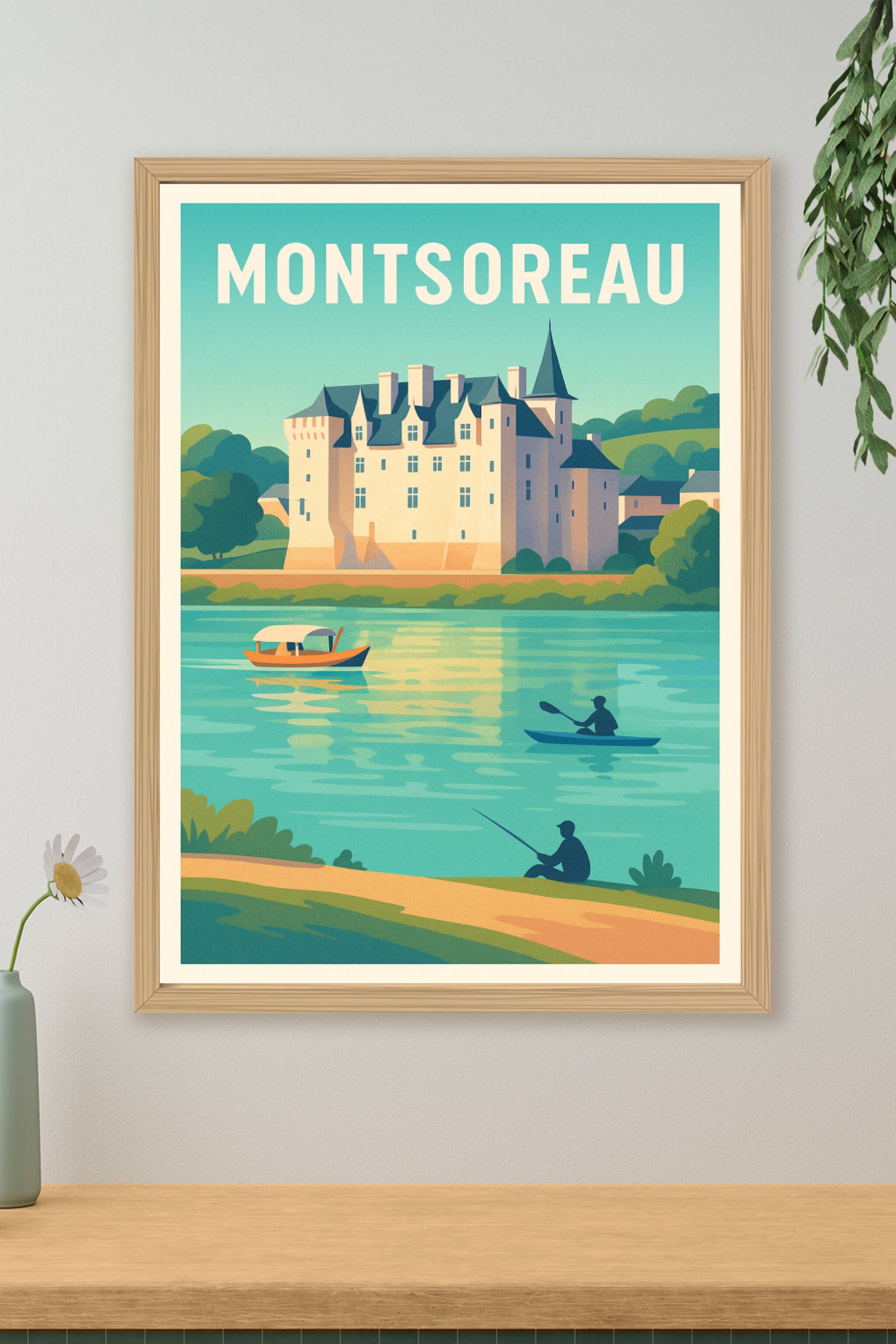 Affiche de Montsoreau - Escapade paisible au bord de la Loire