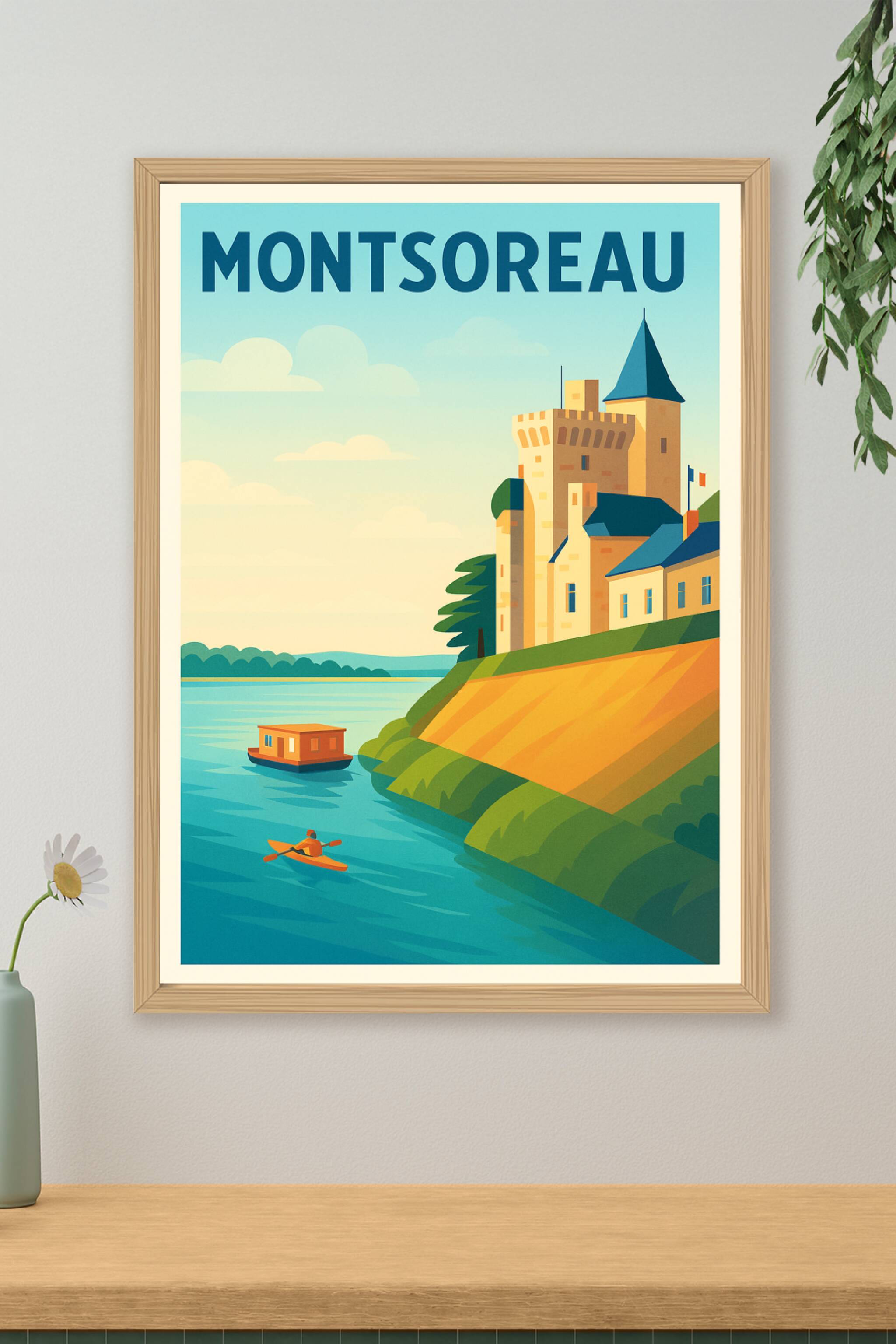 Affiche de Montsoreau - Évasion au bord de la Loire