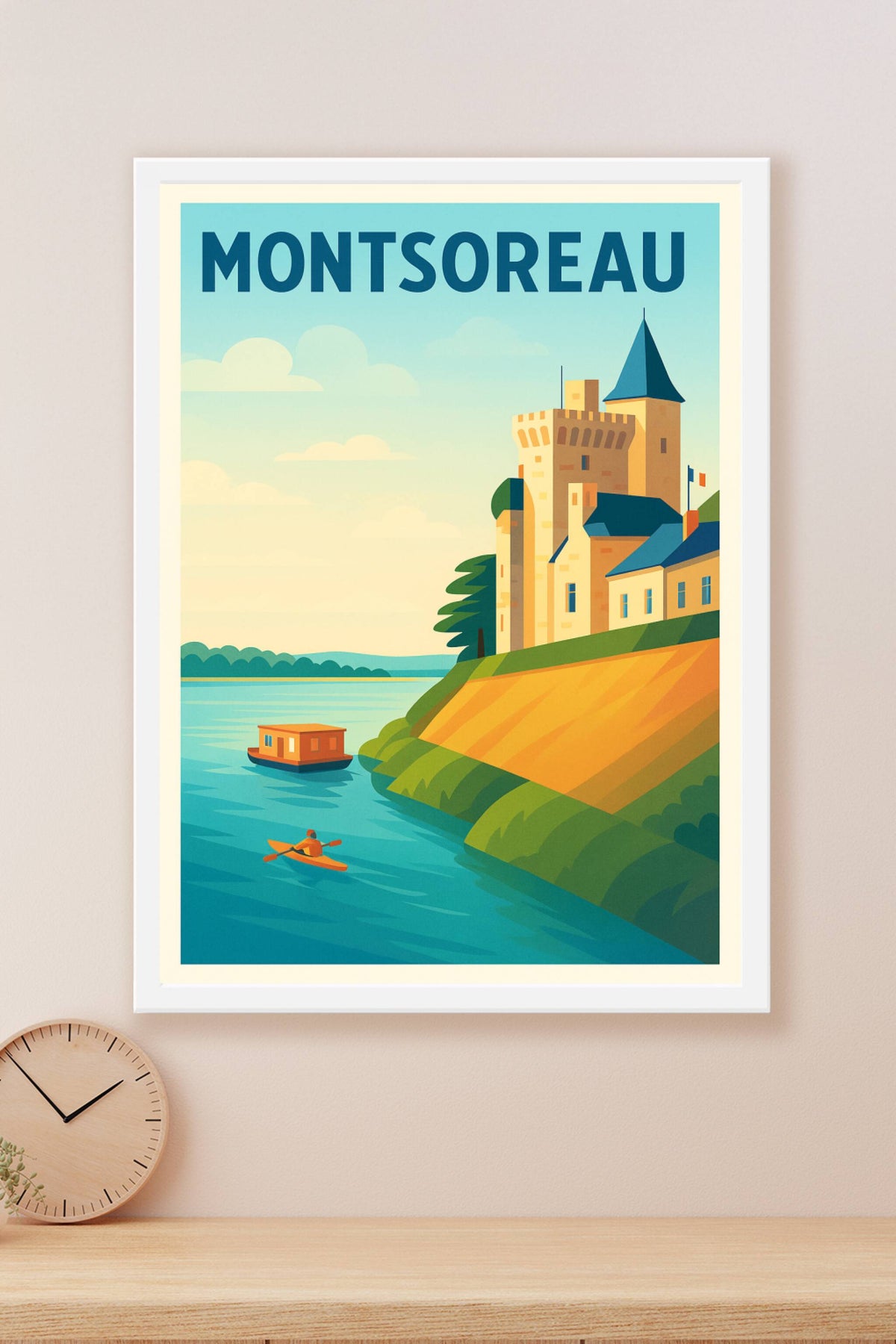Affiche Montsoreau — Évasion au bord de la Loire · poster d'art de Montsoreau