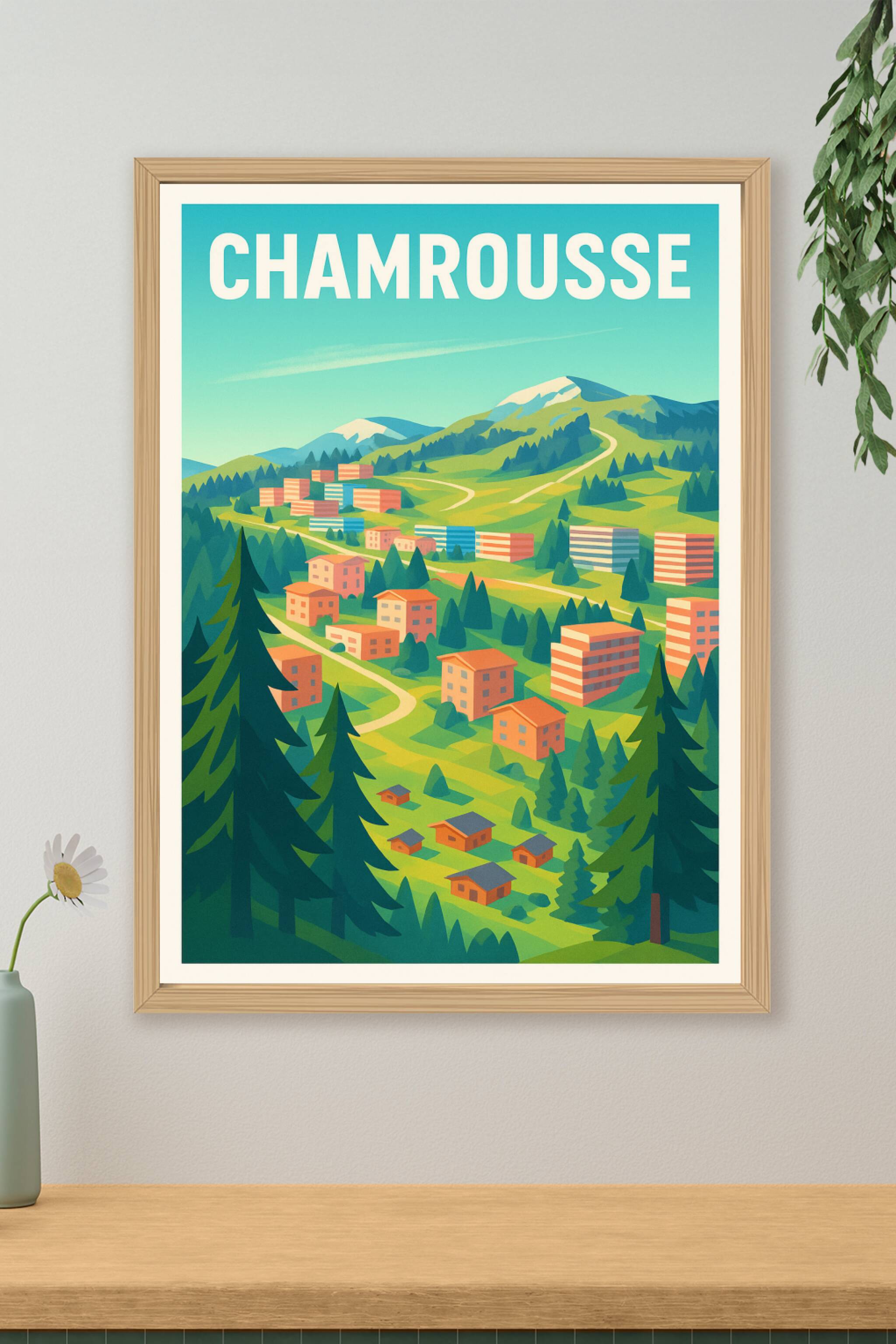 Affiche de Chamrousse - L'évasion alpine colorée