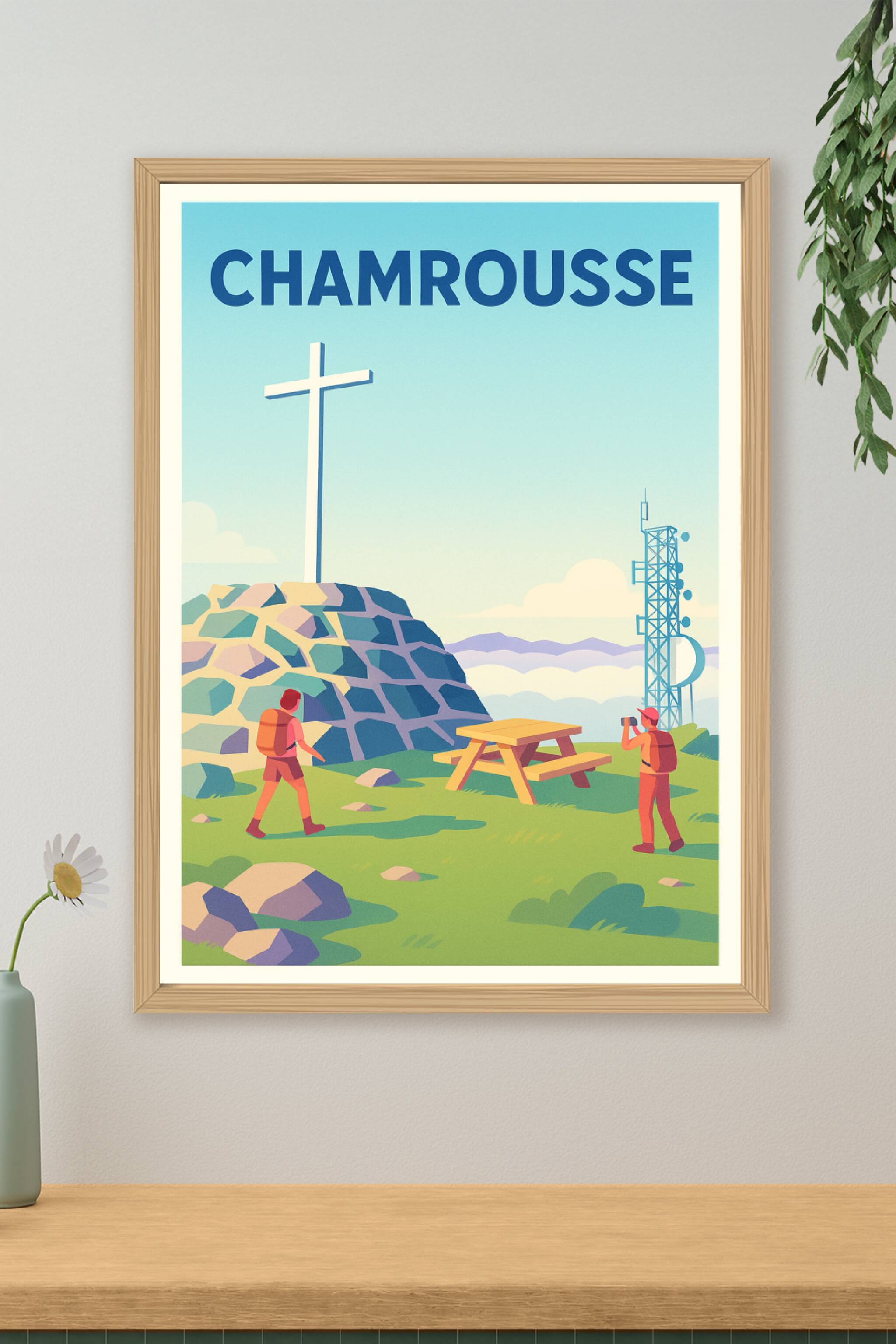 Affiche de Chamrousse - Escapade nature en montagne