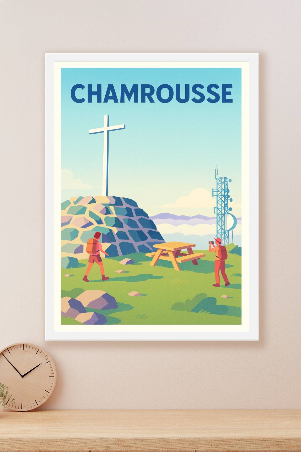 Affiche Chamrousse — Escapade nature en montagne · poster d'art de Chamrousse