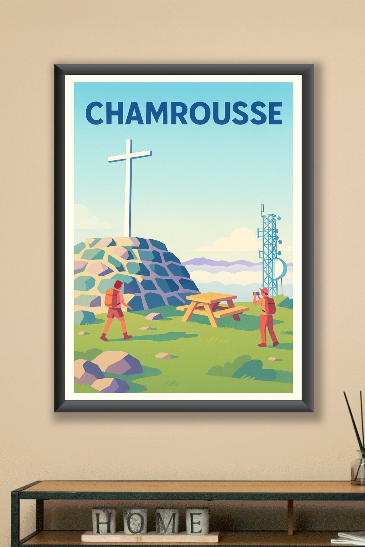 Affiche Chamrousse — Escapade nature en montagne · poster d'art de Chamrousse