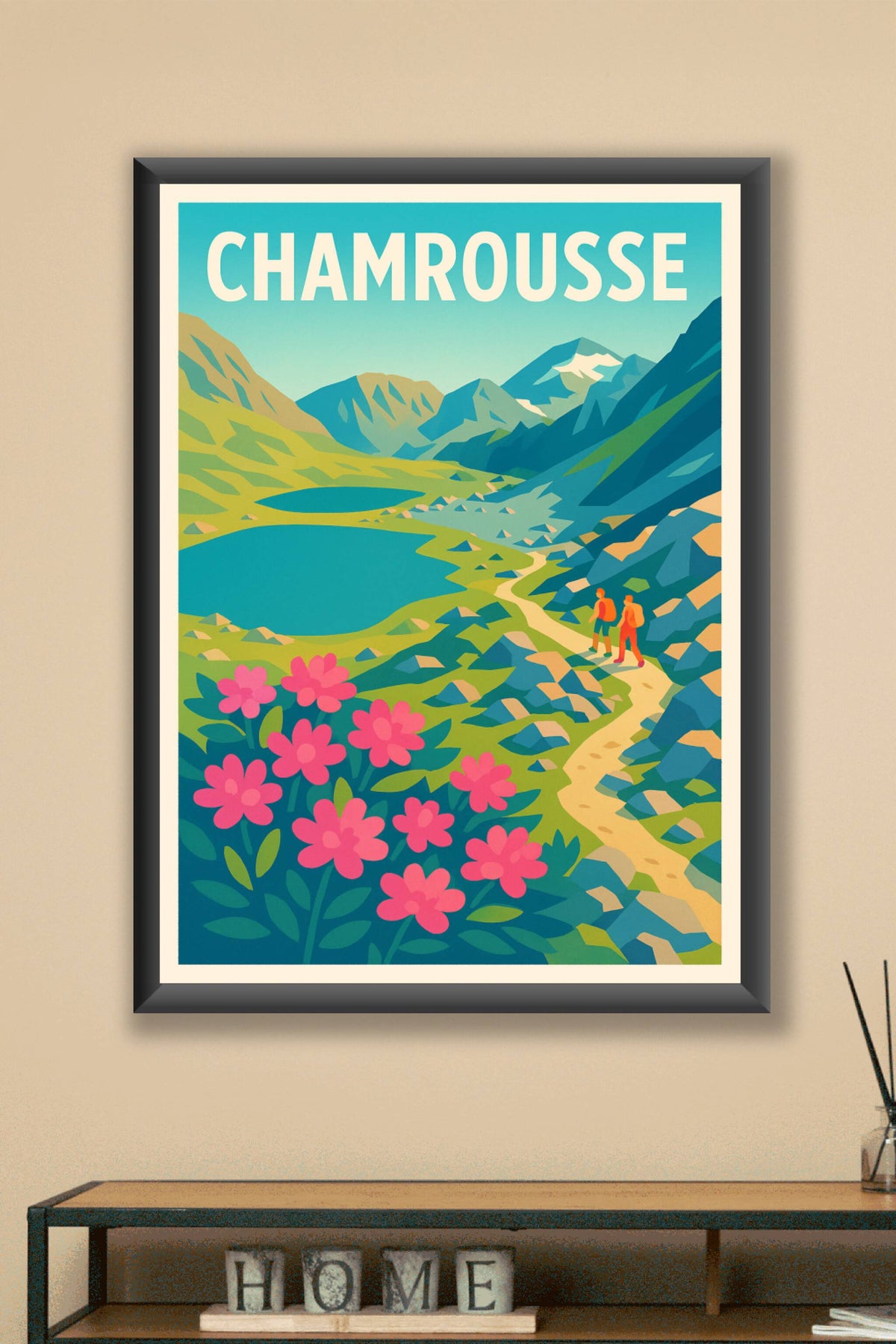 Affiche Chamrousse — Évasion Nature en Montagne · poster d'art de Chamrousse