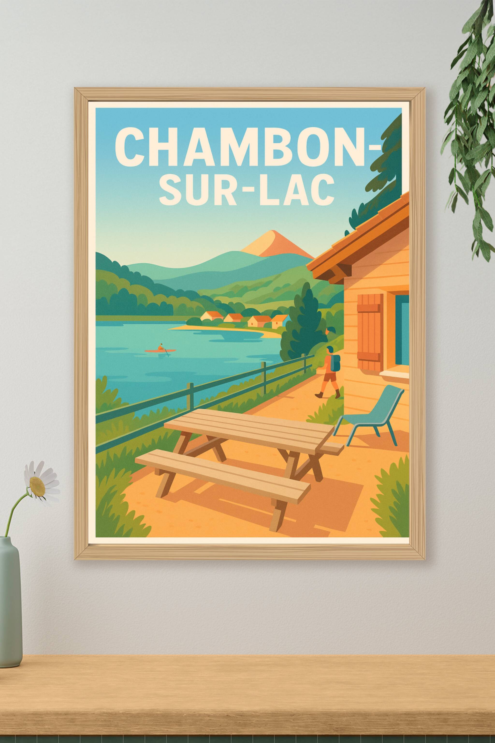 Affiche de Chambon-sur-Lac - Évasion et nature au bord du lac
