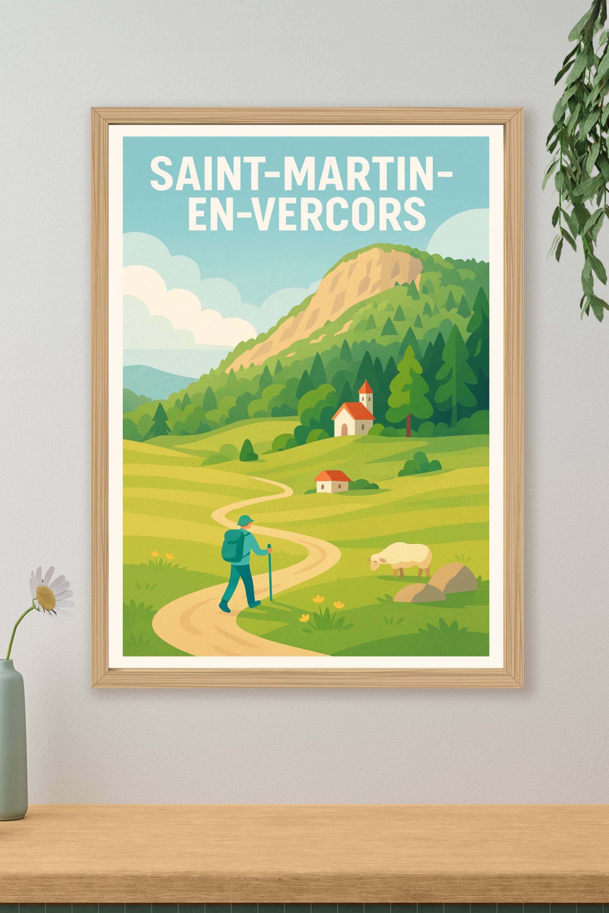 Affiche de Saint-Martin-en-Vercors - Évasion au cœur de la nature
