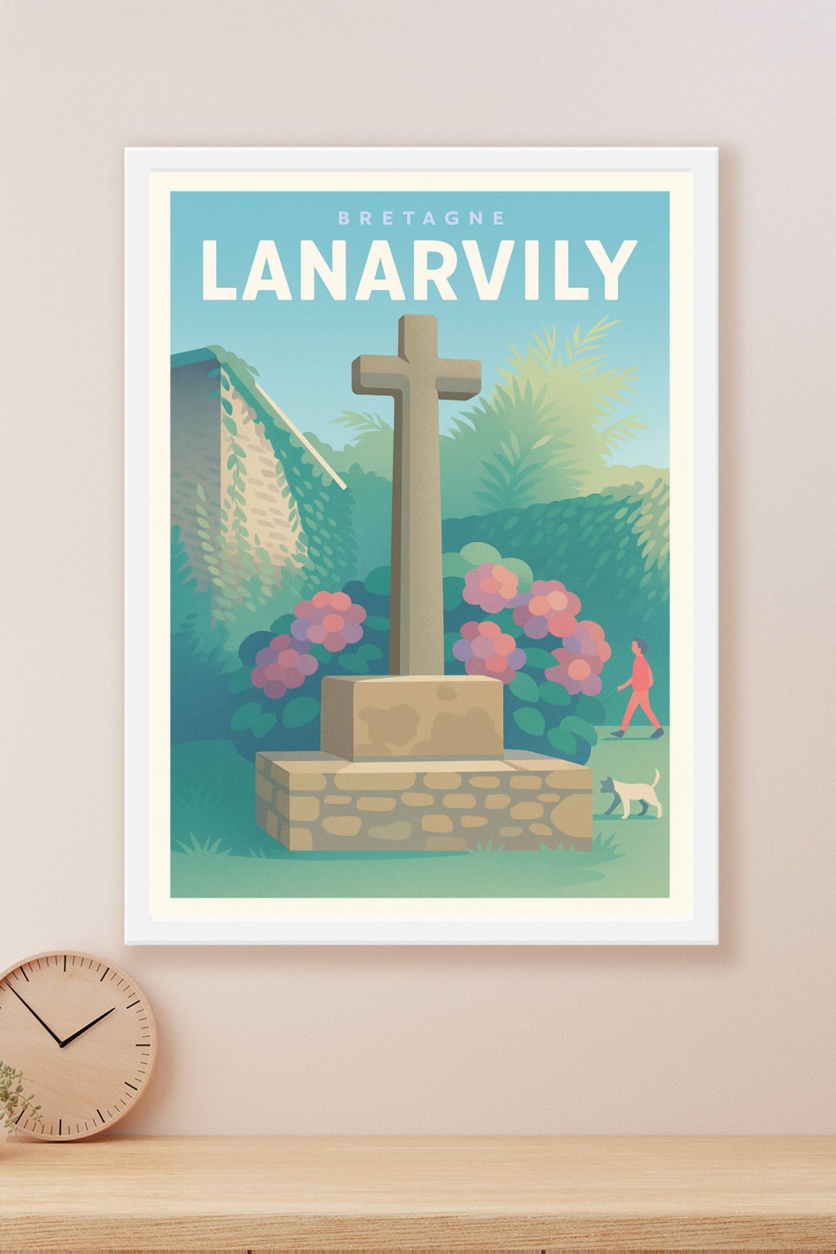 Affiche Lanarvily — Charme bucolique breton · poster d'art de Lanarvily