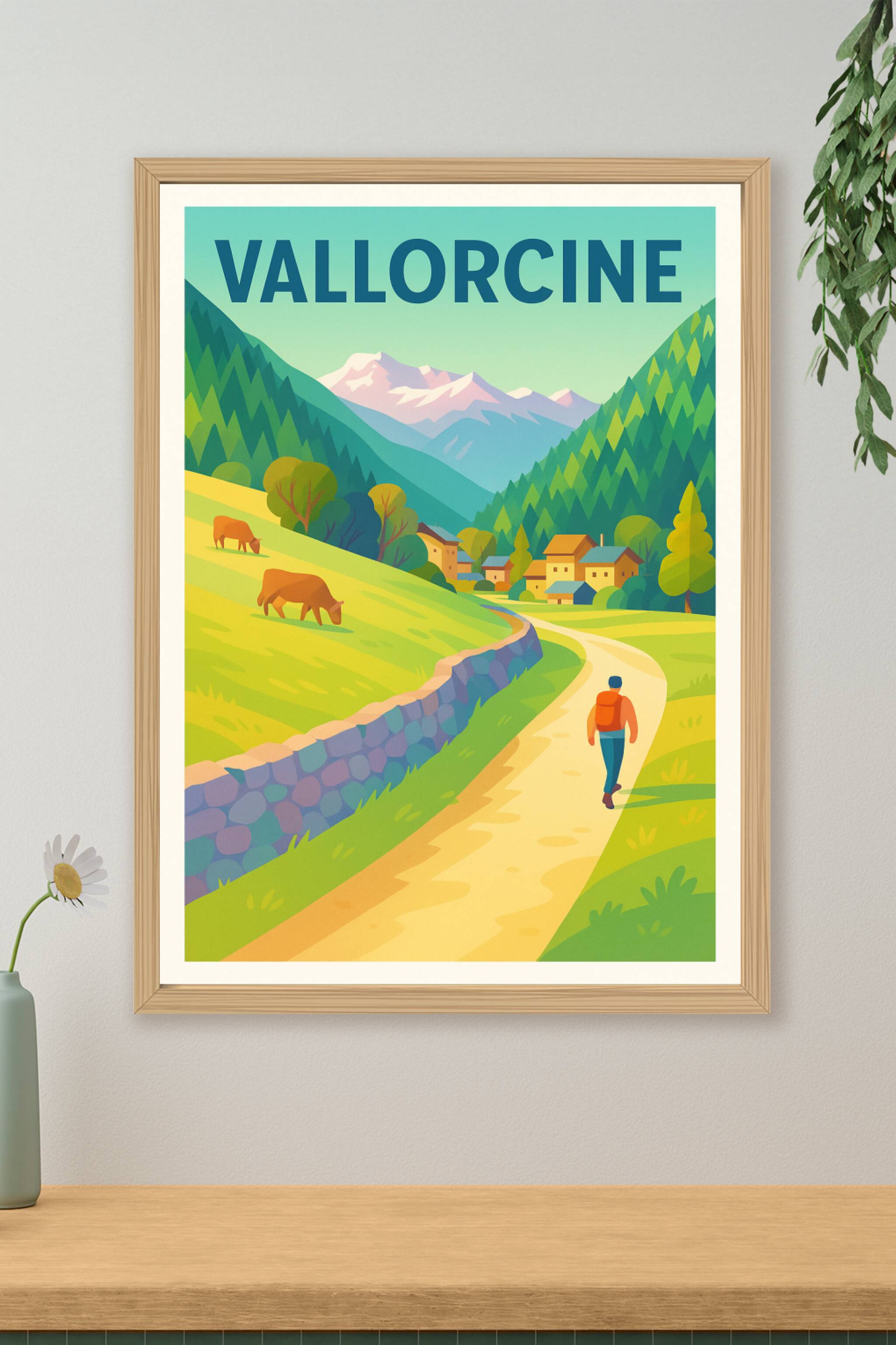 Affiche de Vallorcine - Évasion bucolique en montagne