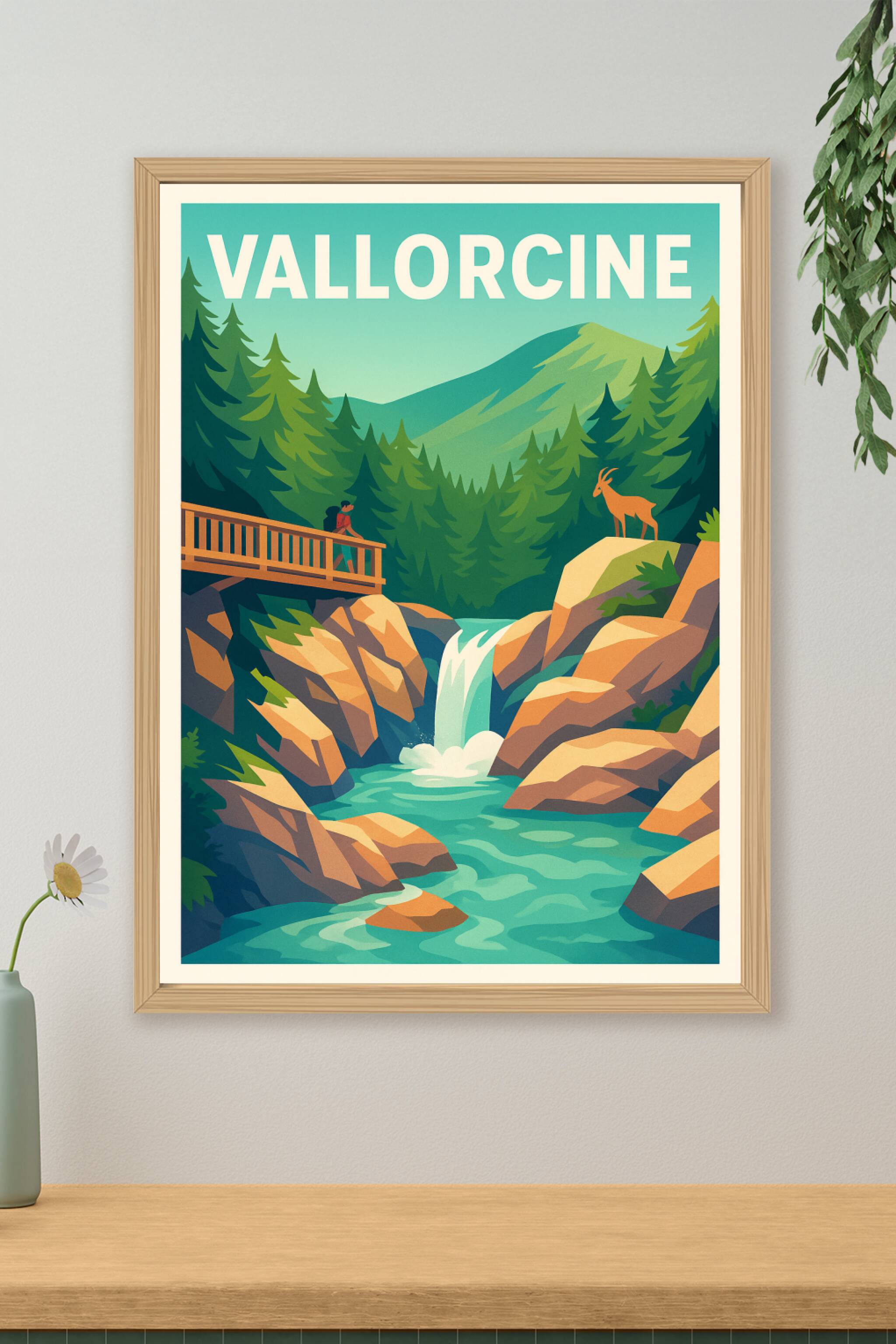 Affiche de Vallorcine - Évasion Nature et Montagne