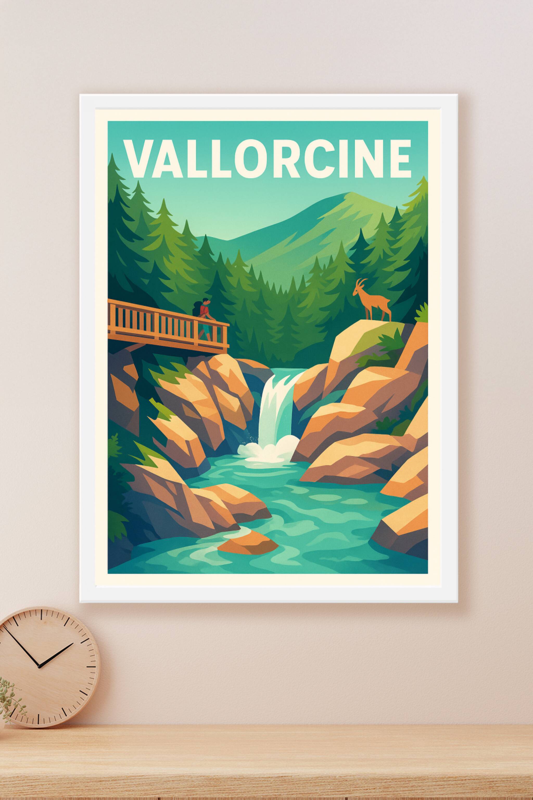 Affiche Vallorcine — Évasion Nature et Montagne · poster d'art de Vallorcine