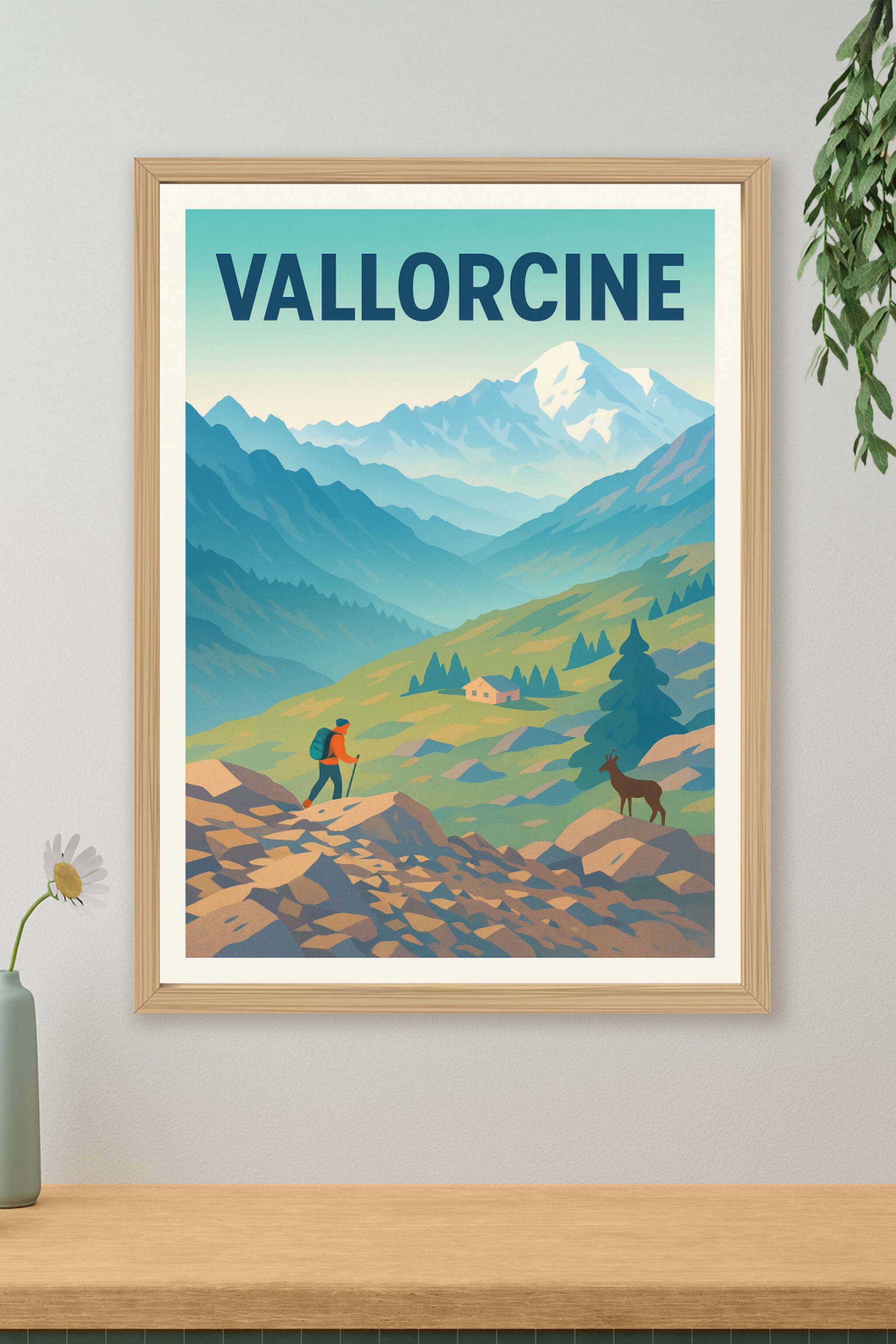 Affiche de Vallorcine - Évasion en montagne authentique