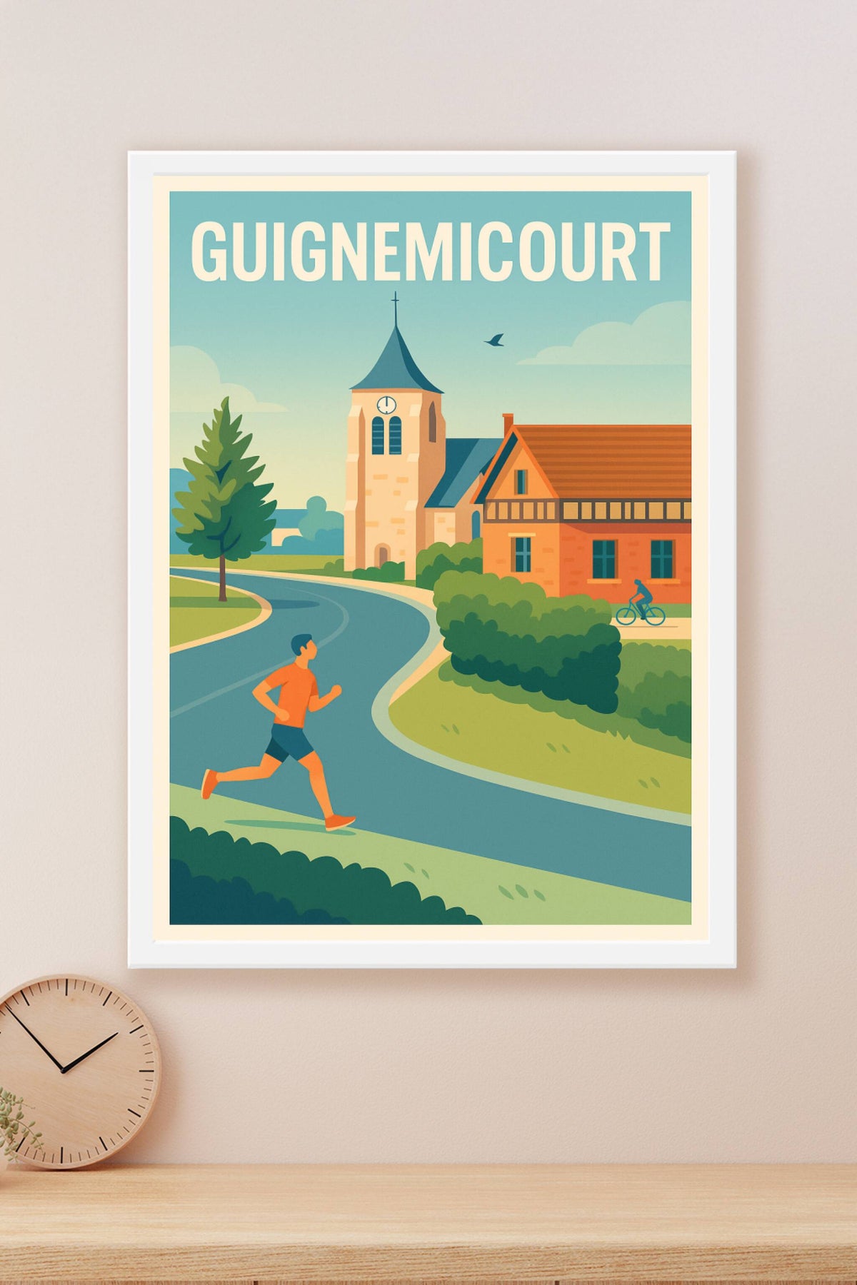 Affiche Guignemicourt — Charme paisible de la campagne · poster d'art de Guignemicourt
