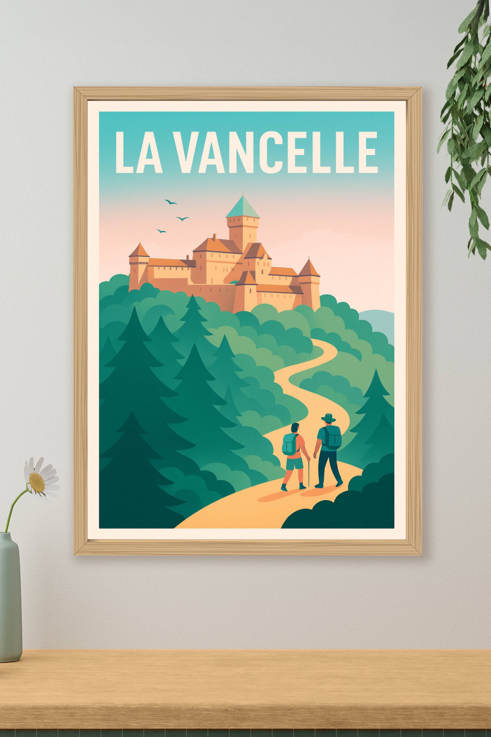 Affiche La Vancelle — L'appel des sentiers forestiers · poster d'art de La Vancelle