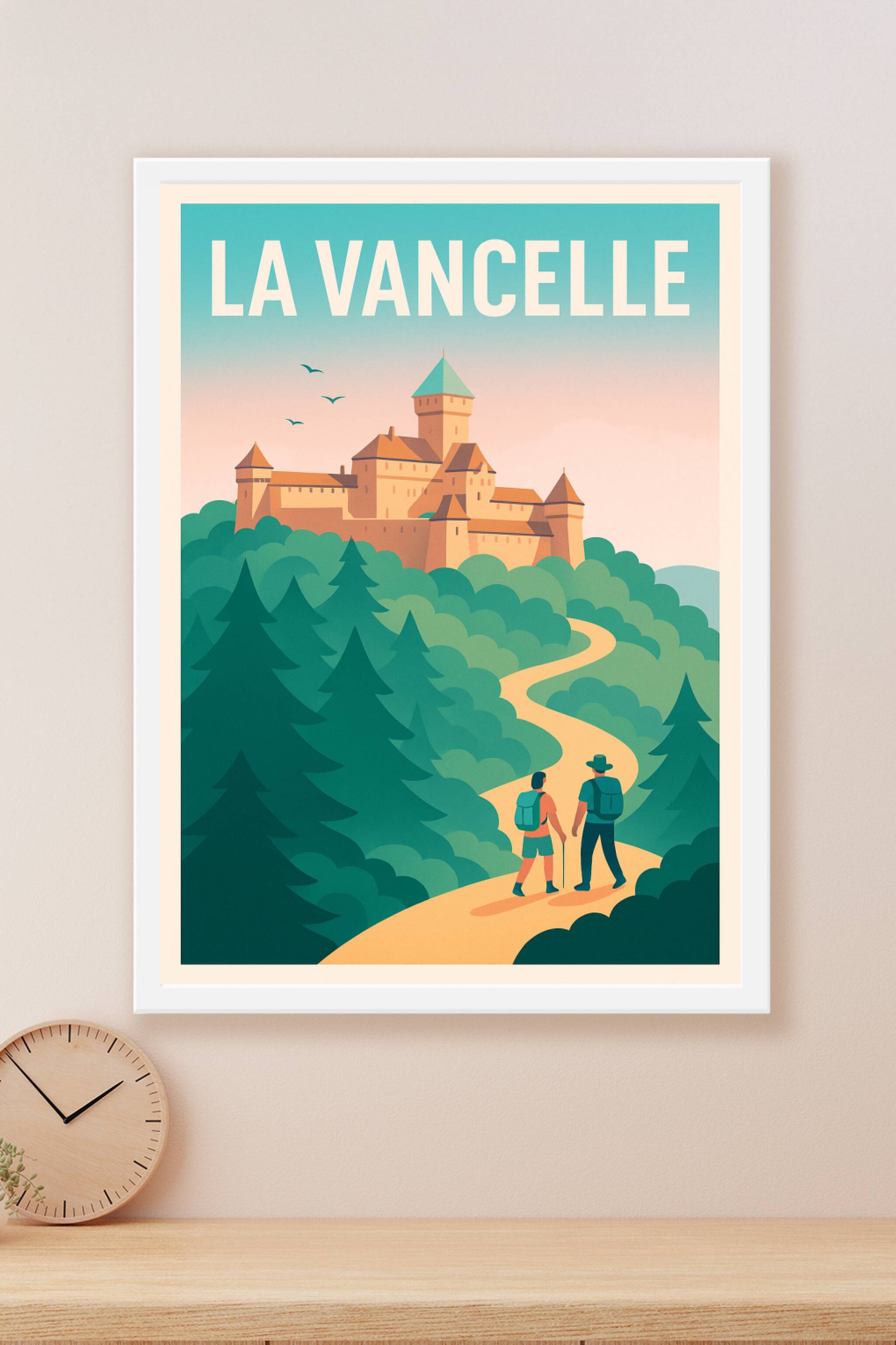 Affiche La Vancelle — L'appel des sentiers forestiers · poster d'art de La Vancelle