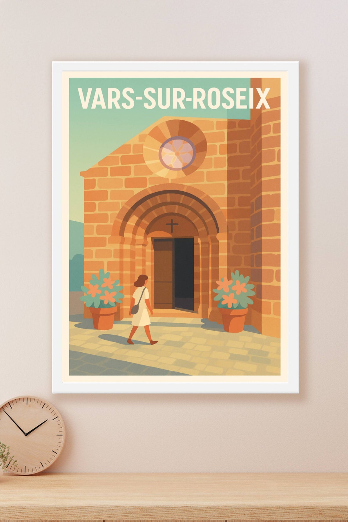 Affiche Vars-sur-Roseix — Charme et sérénité en Corrèze · poster d'art de Vars-sur-Roseix