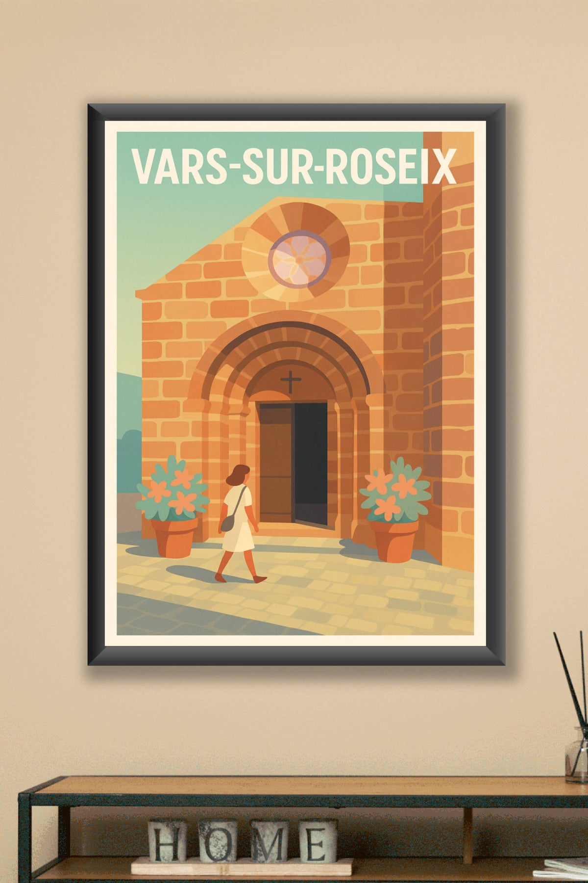 Affiche Vars-sur-Roseix — Charme et sérénité en Corrèze · poster d'art de Vars-sur-Roseix