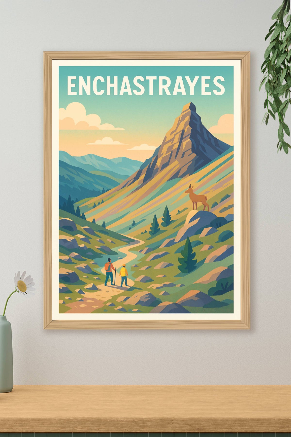Affiche Enchastrayes — Escapade Nature au Cœur des Alpes · poster d'art de Enchastrayes