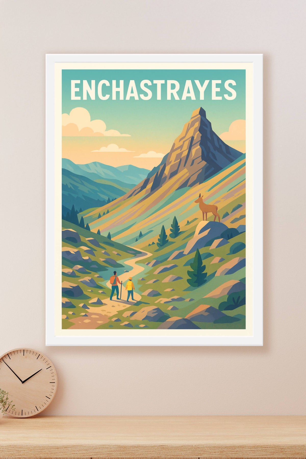 Affiche Enchastrayes — Escapade Nature au Cœur des Alpes · poster d'art de Enchastrayes