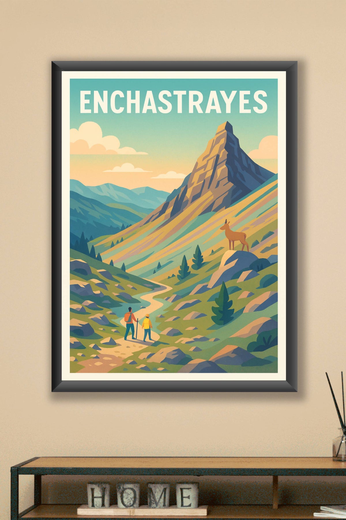 Affiche Enchastrayes — Escapade Nature au Cœur des Alpes · poster d'art de Enchastrayes