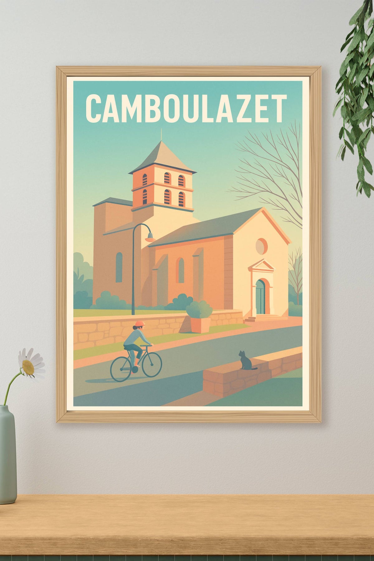 Affiche Camboulazet — Esprit paisible et authentique · poster d'art de Camboulazet