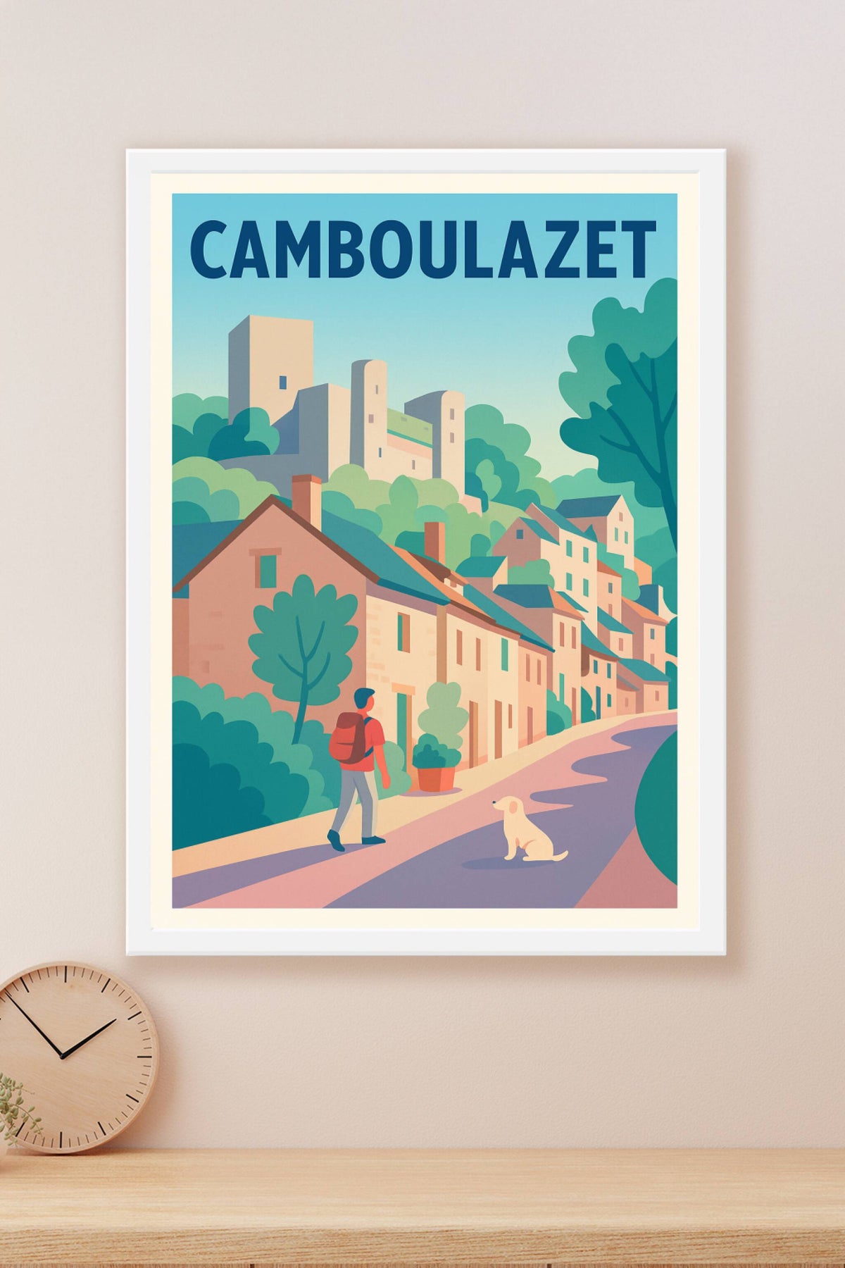 Affiche Camboulazet — Promenade bucolique au cœur du village · poster d'art de Camboulazet