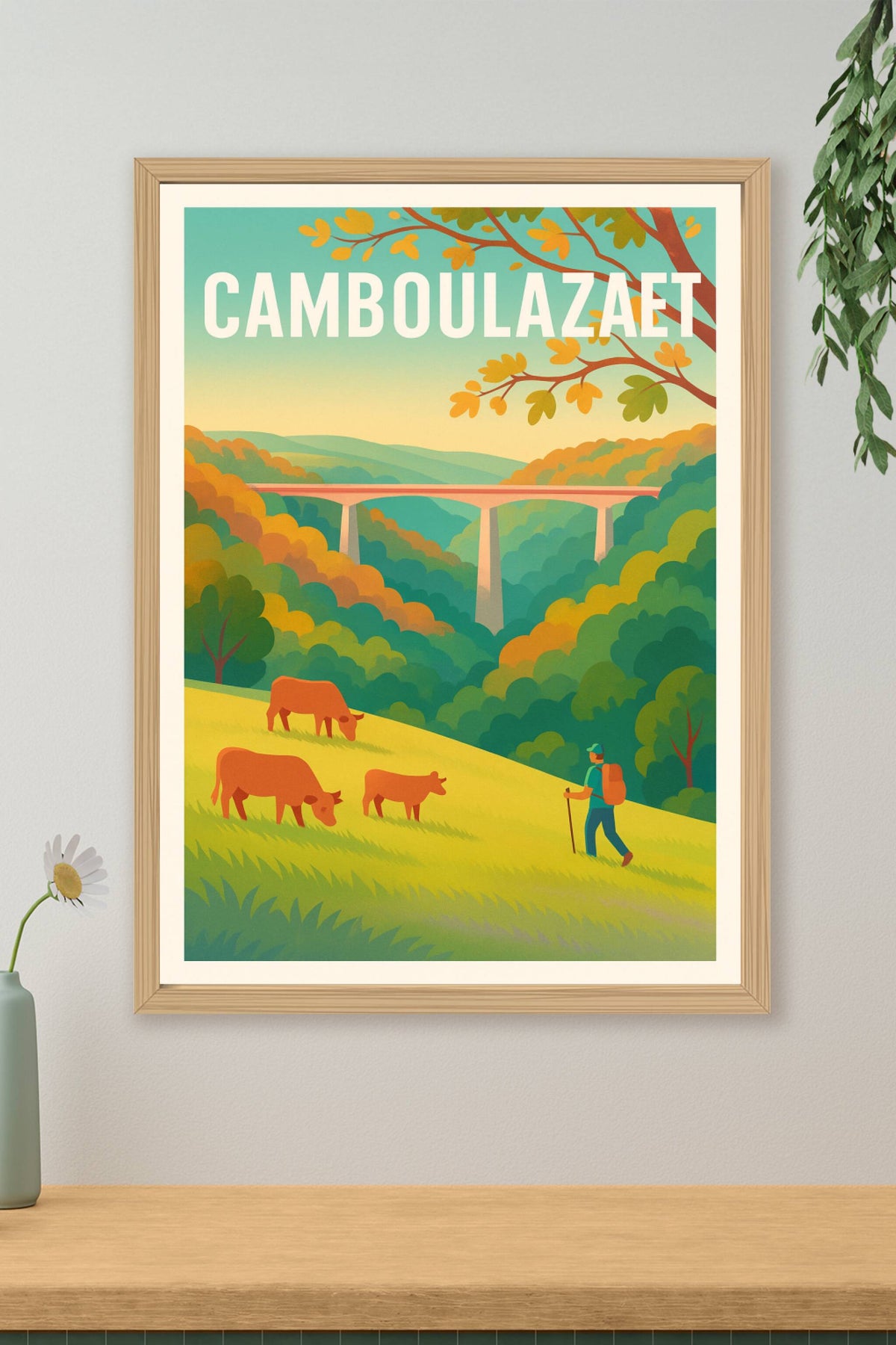 Affiche Camboulazaet — Évasion Nature et Randonnée · poster d'art de Camboulazaet