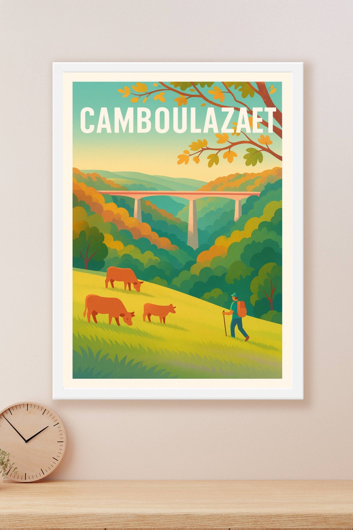 Affiche Camboulazaet — Évasion Nature et Randonnée · poster d'art de Camboulazaet