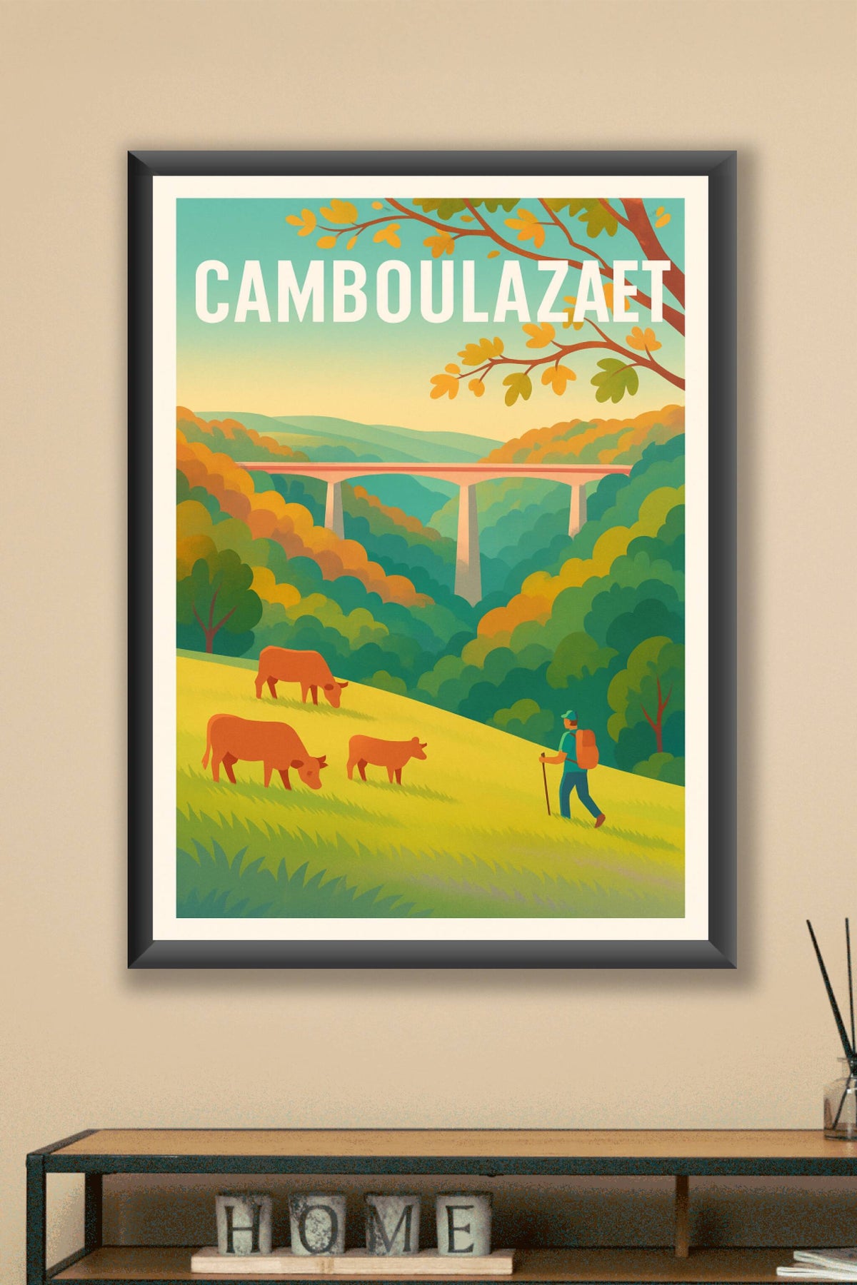 Affiche Camboulazaet — Évasion Nature et Randonnée · poster d'art de Camboulazaet