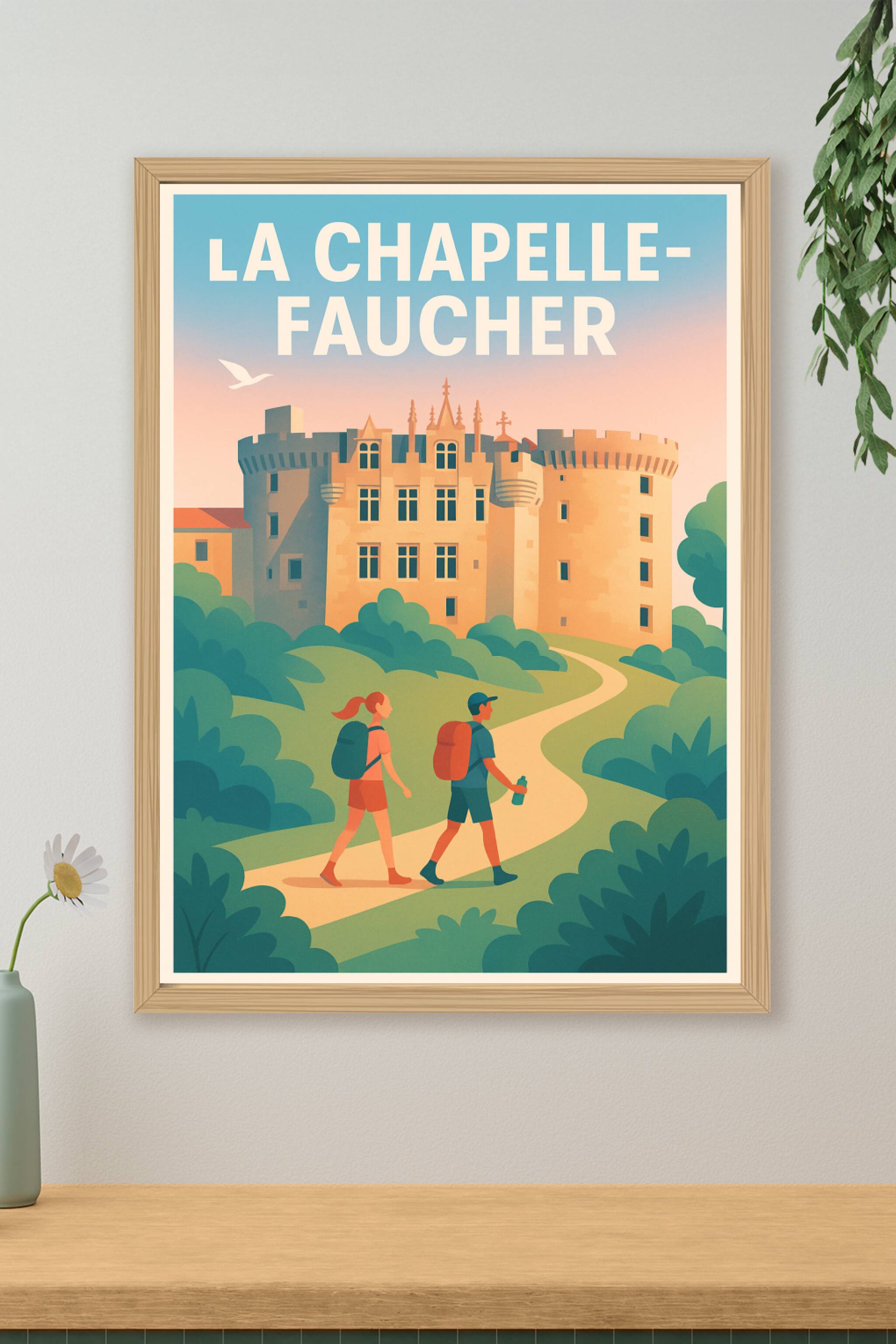 Affiche de La Chapelle-Faucher - Randonnée et patrimoine à couper le souffle