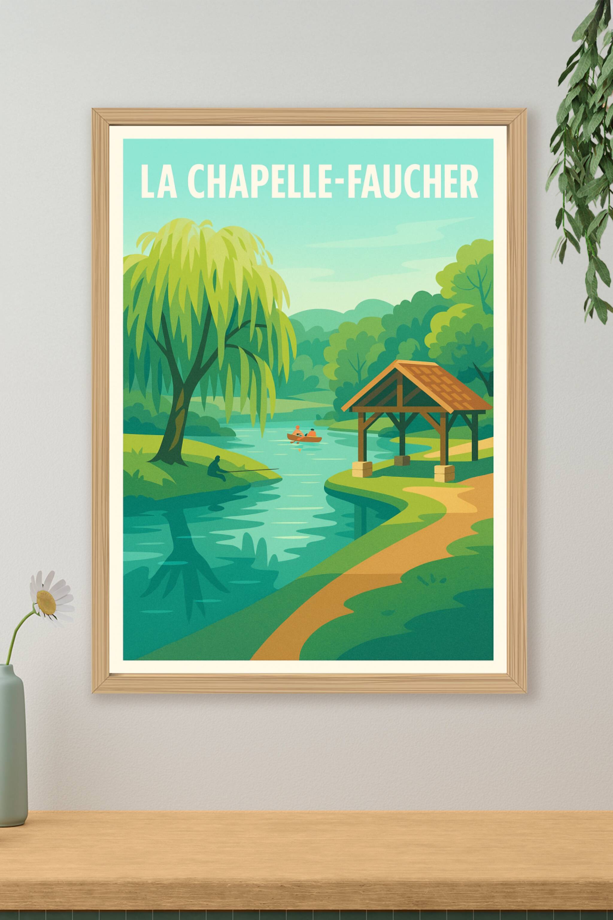 Affiche de La Chapelle-Faucher - Évasion tranquille au bord de l'eau