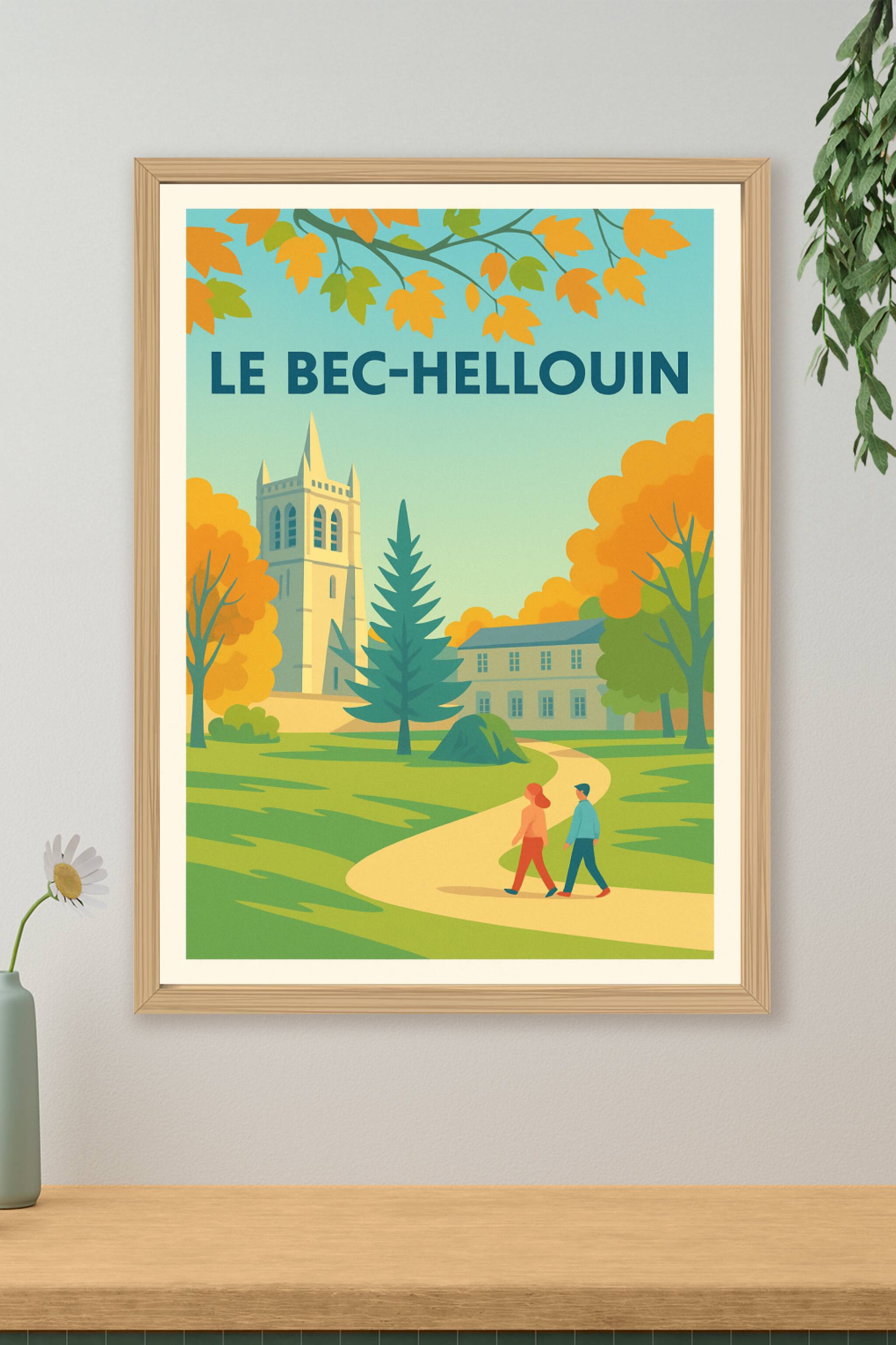 Affiche de Le Bec-Hellouin - Balade bucolique au cœur du village