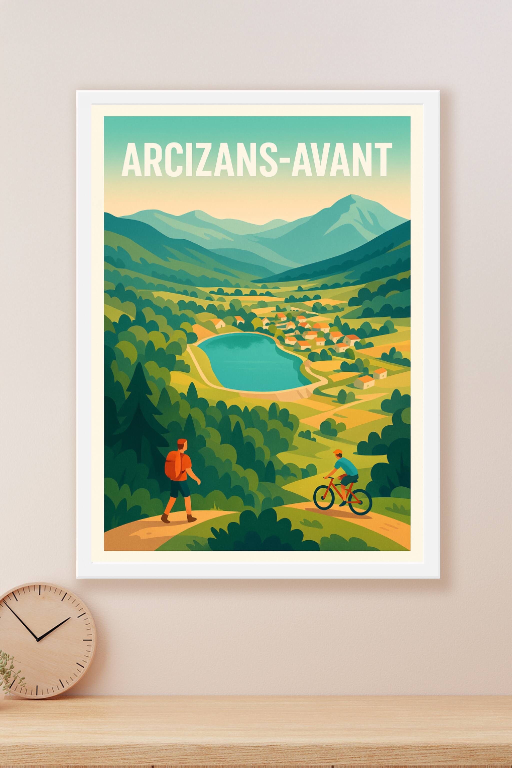 Affiche Arcizans-Avant — Escapade nature au cœur des Pyrénées · poster d'art de Arcizans-Avant