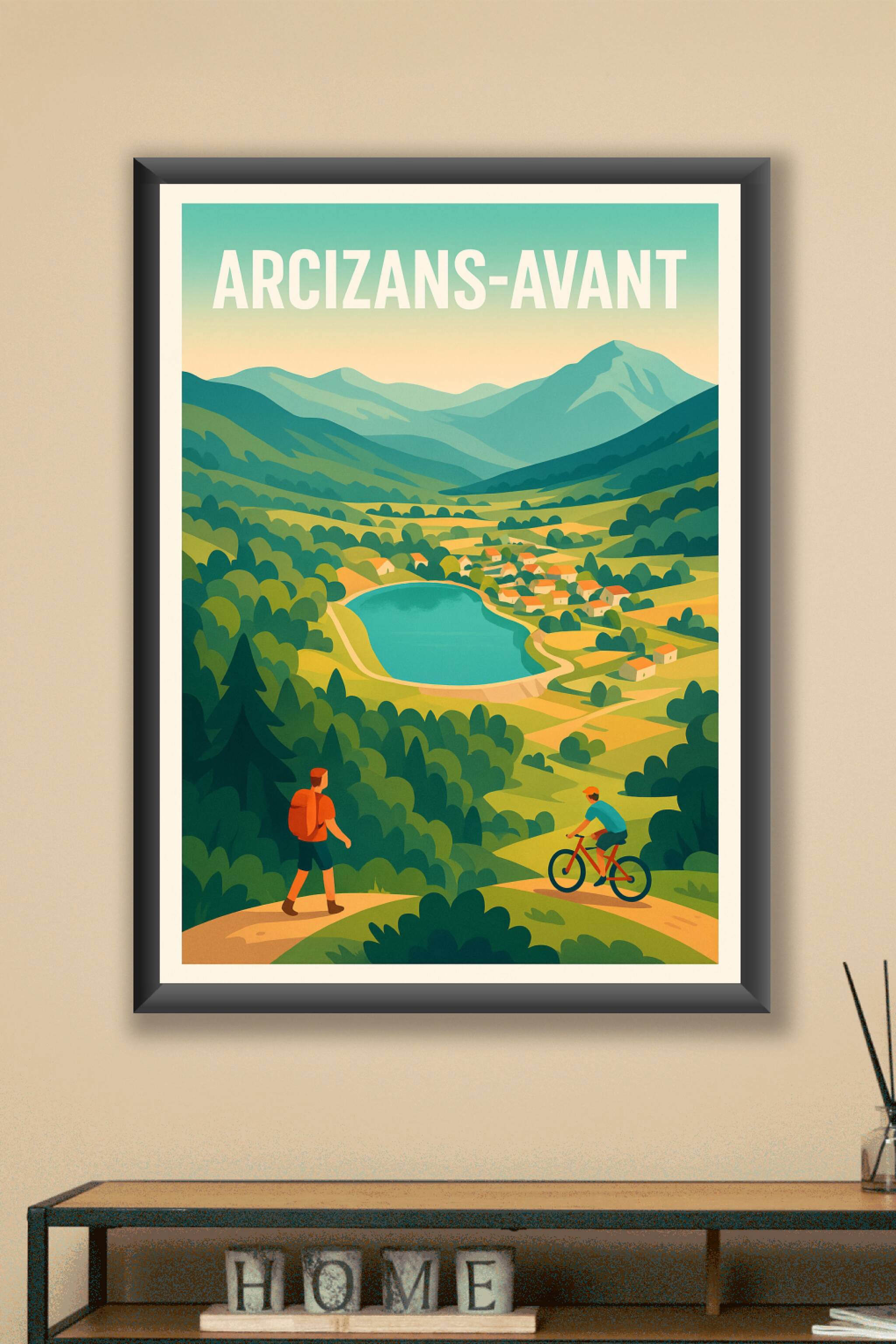 Affiche Arcizans-Avant — Escapade nature au cœur des Pyrénées · poster d'art de Arcizans-Avant