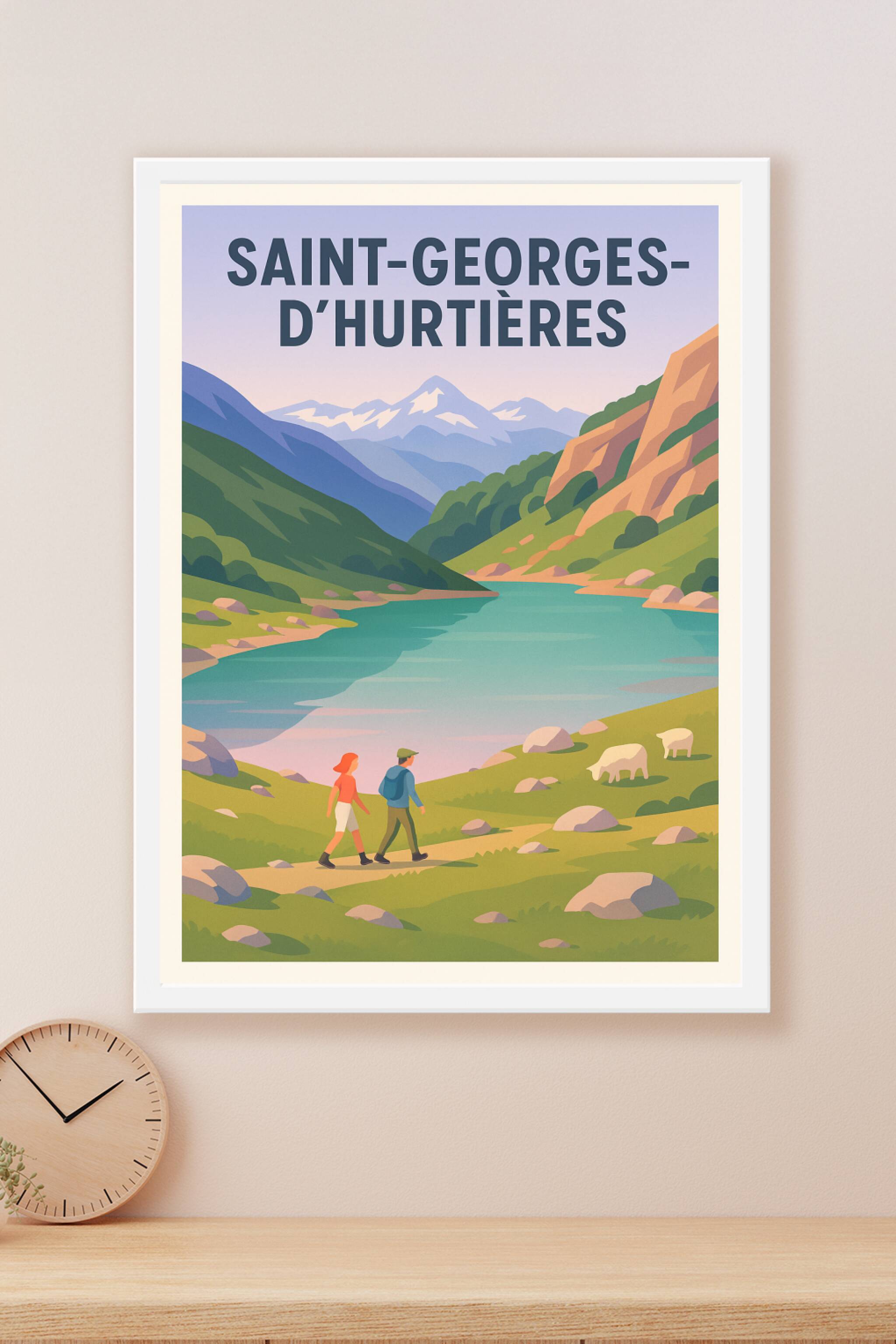Affiche Saint-Georges-d'Hurtières — Évasion Nature au Cœur des Alpes · poster d'art de Saint-Georges-d'Hurtières