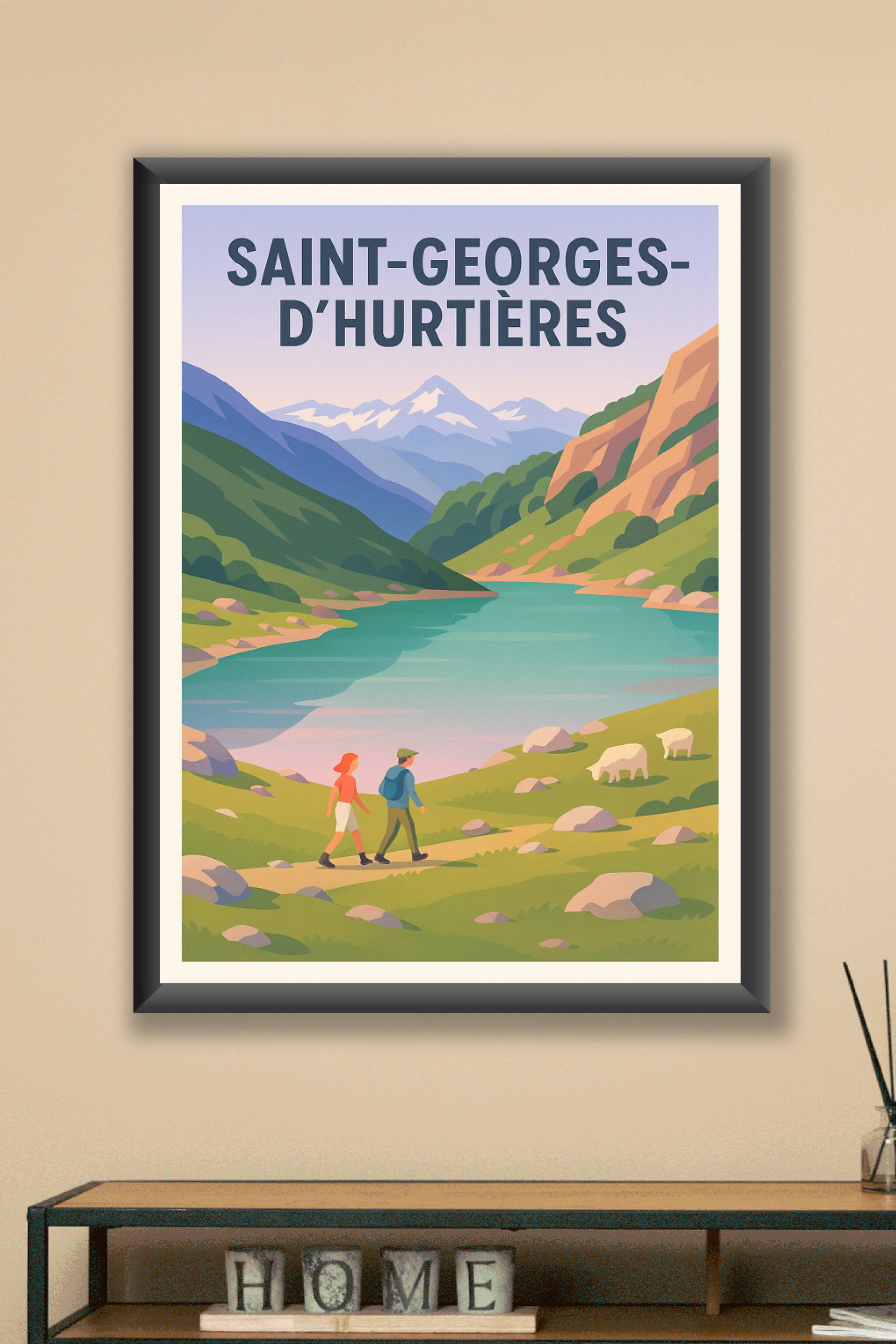 Affiche Saint-Georges-d'Hurtières — Évasion Nature au Cœur des Alpes · poster d'art de Saint-Georges-d'Hurtières