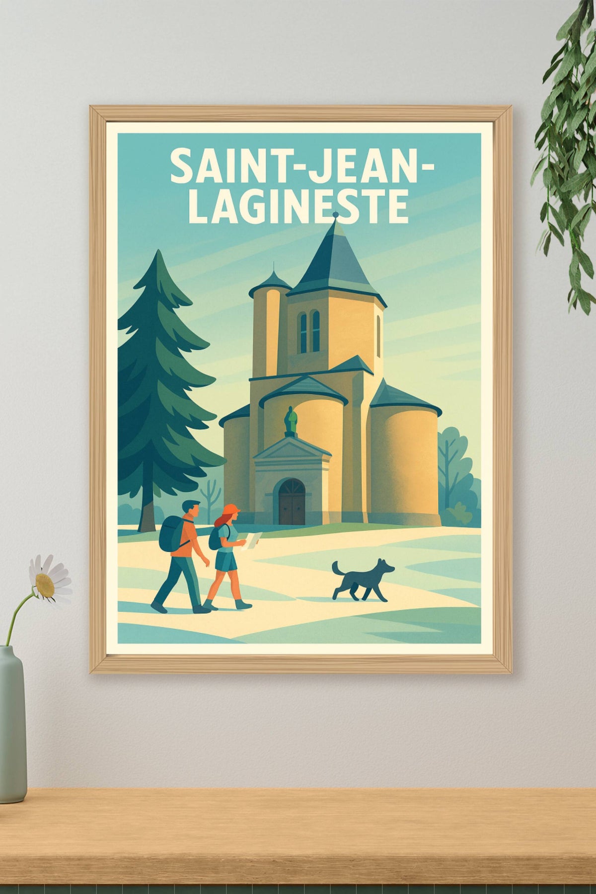 Affiche Saint-Jean-Lagineste — L'escapade au cœur de la nature · poster d'art de Saint-Jean-Lagineste