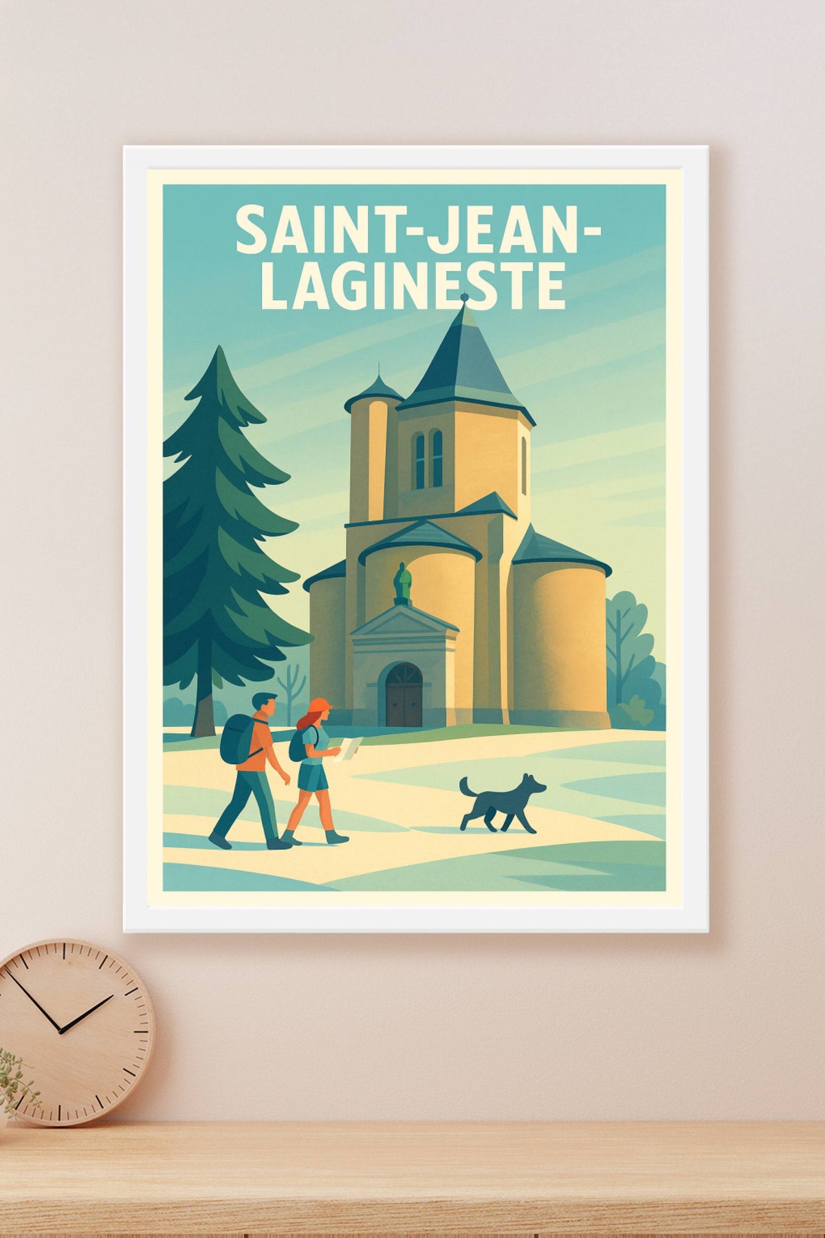 Affiche Saint-Jean-Lagineste — L'escapade au cœur de la nature · poster d'art de Saint-Jean-Lagineste