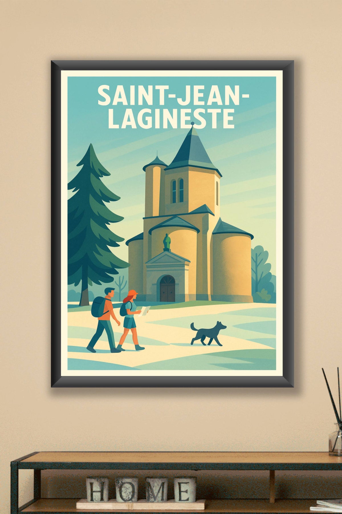 Affiche Saint-Jean-Lagineste — L'escapade au cœur de la nature · poster d'art de Saint-Jean-Lagineste