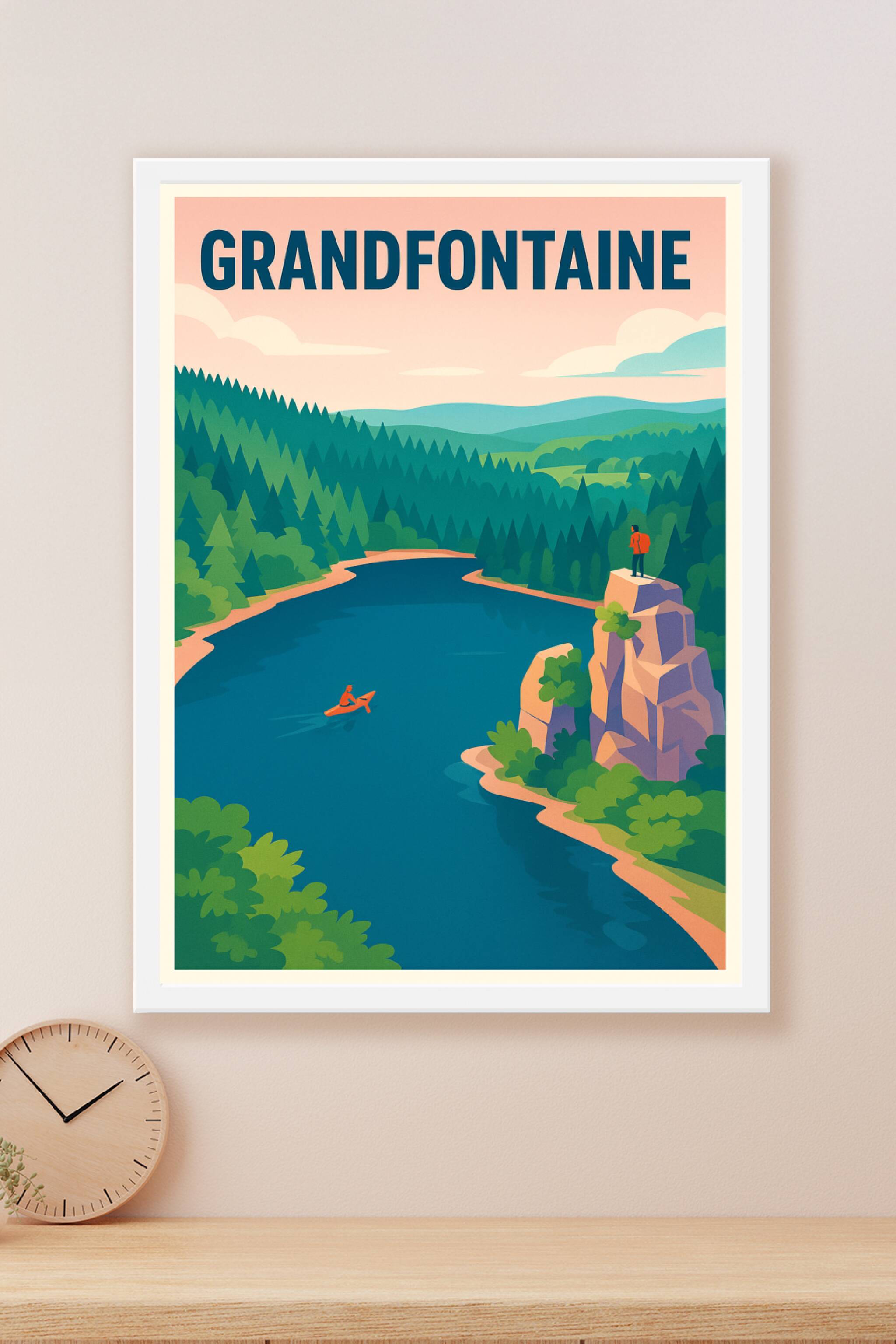 Affiche Grandfontaine — Évasion au cœur de la nature · poster d'art de Grandfontaine