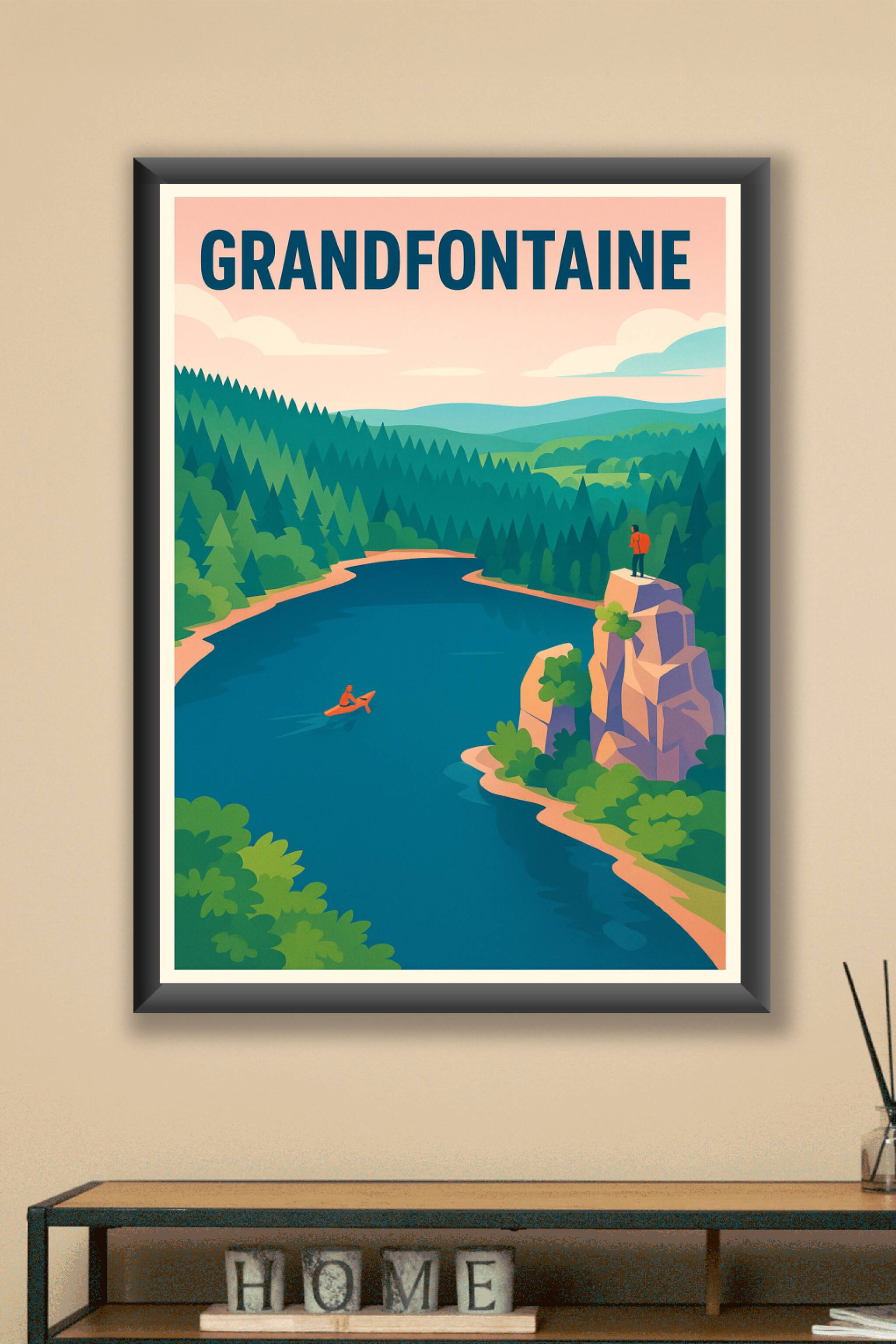 Affiche Grandfontaine — Évasion au cœur de la nature · poster d'art de Grandfontaine