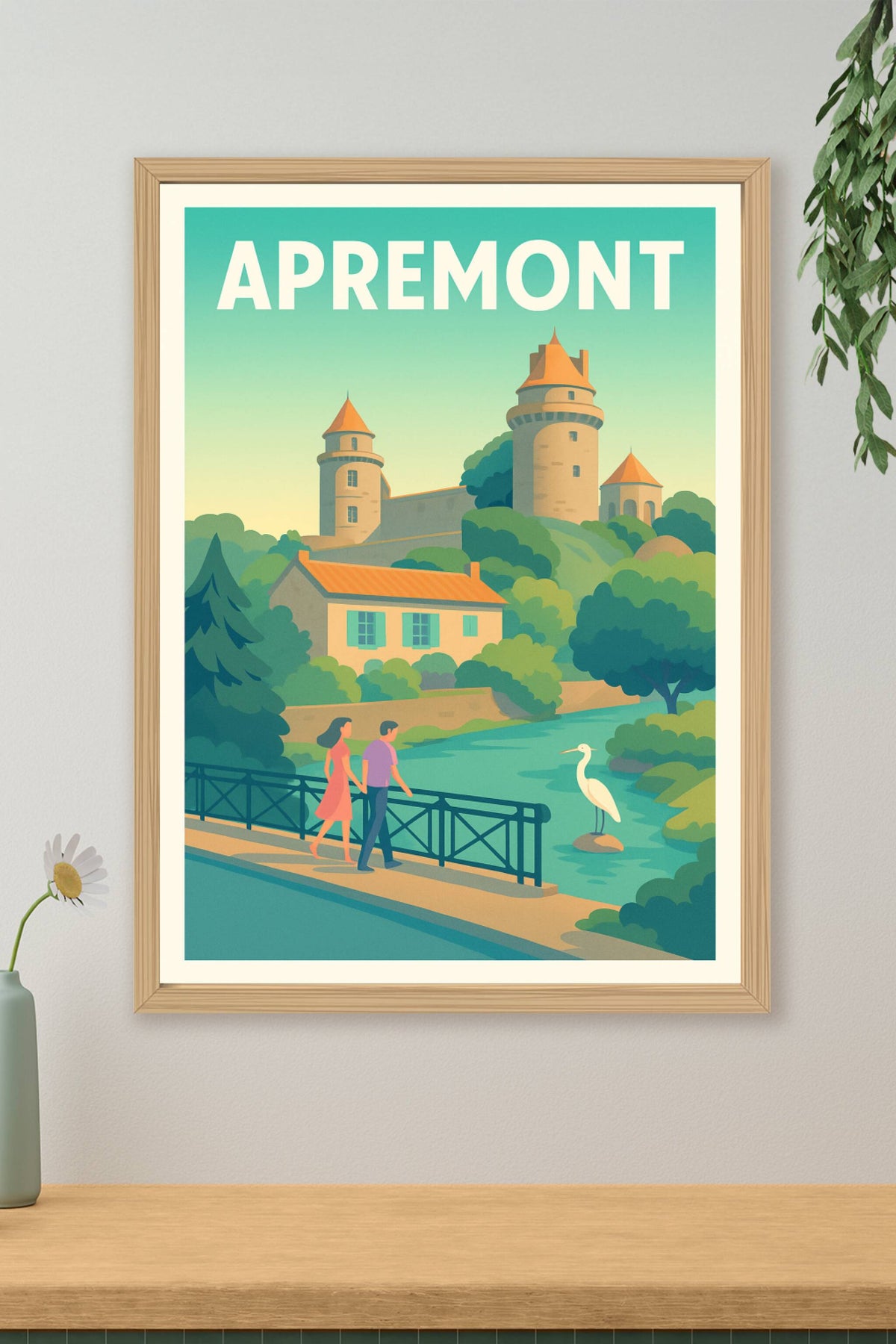 Affiche Apremont — Sérénité au cœur du patrimoine · poster d'art de Apremont