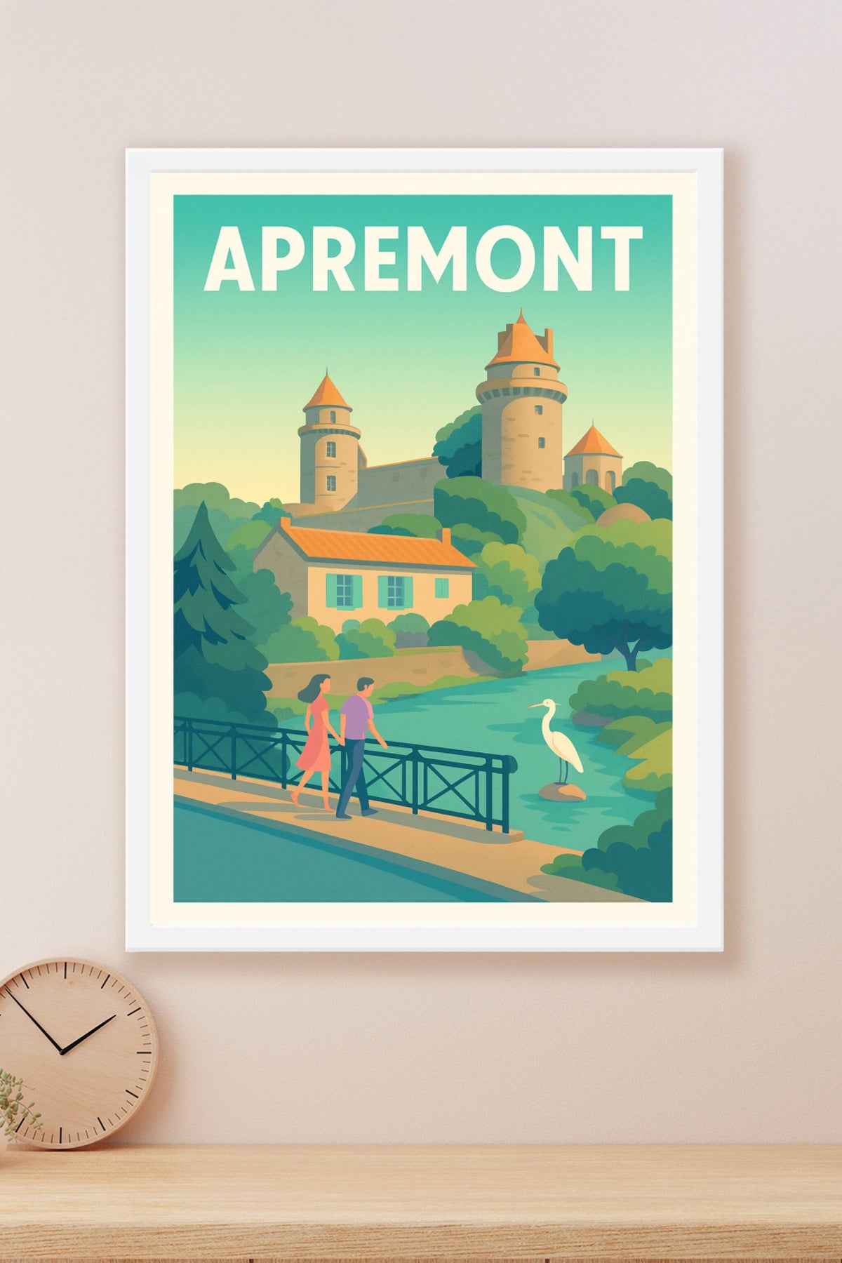 Affiche Apremont — Sérénité au cœur du patrimoine · poster d'art de Apremont