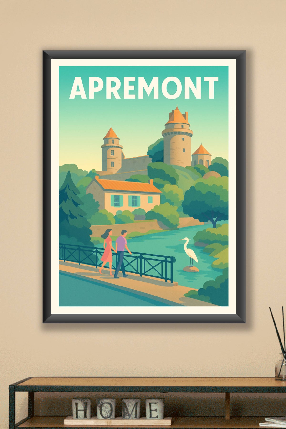 Affiche Apremont — Sérénité au cœur du patrimoine · poster d'art de Apremont